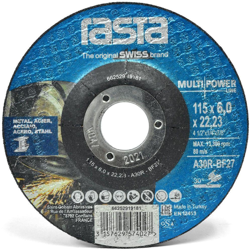 Disco de Desbaste Metal Rasta MP 4 1/2" (115x6,0x22mm)-1