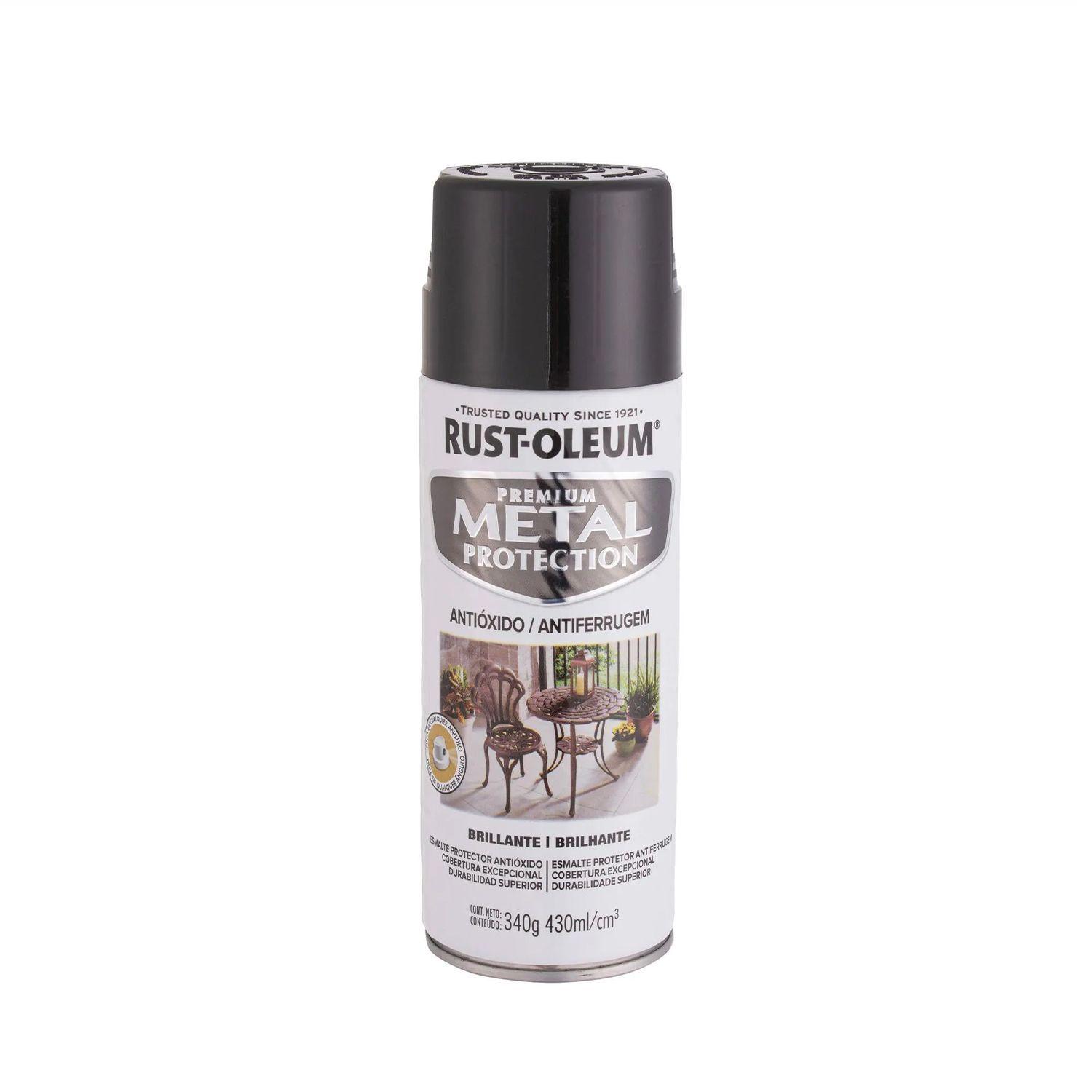 Pack 6 Unid. Pintura en Spray Metal Protection Anticorrosivo Negro Brillante 340 g 700202-1