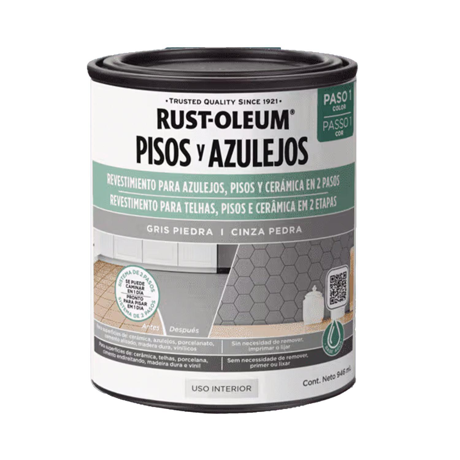 2 Pack  Protector para Pisos y Azulejos Base Gris Piedra 946 ml 700027-1