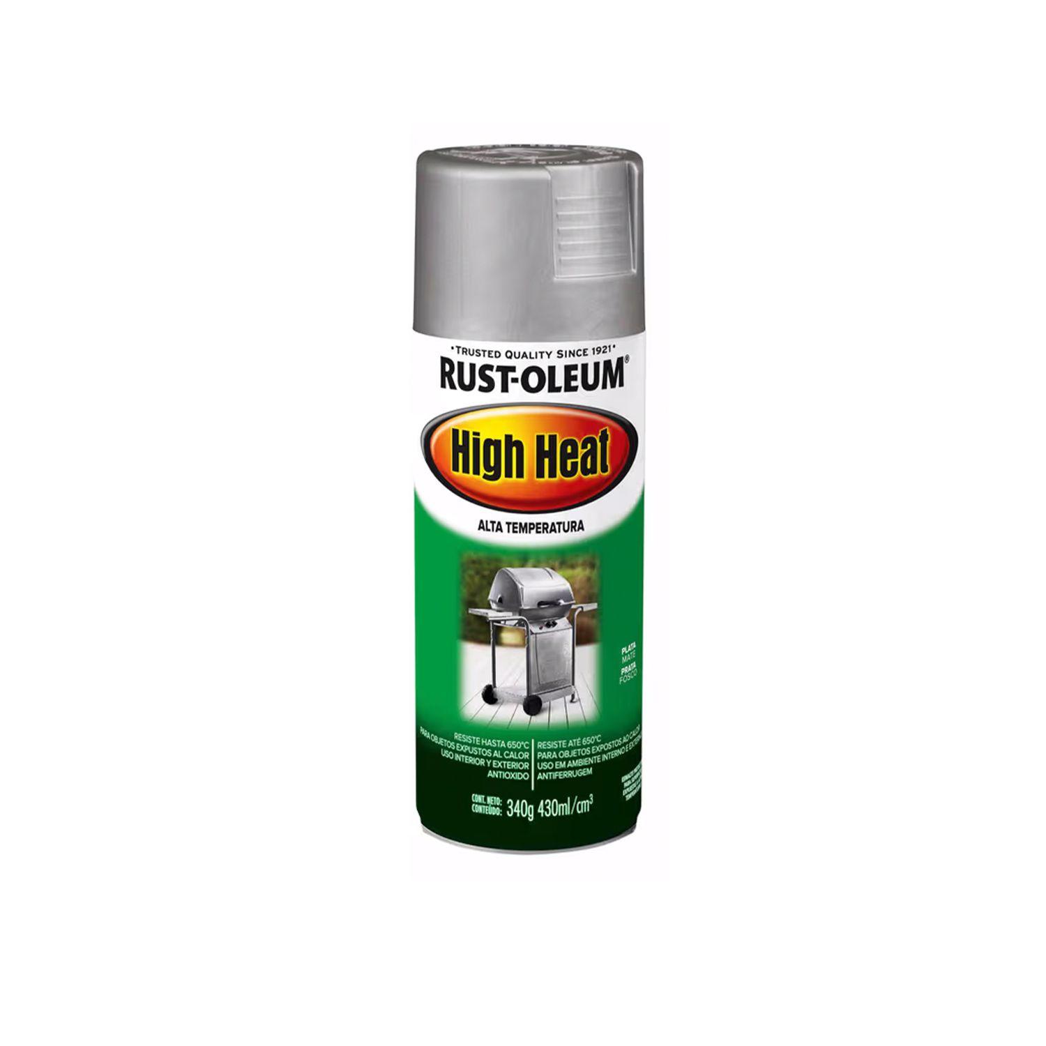 6 Pack Pinturas en Spray High Heat Alta Temperatura Plata Mate 340 g 700175-1