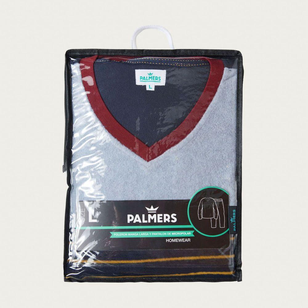 Pijama Hombre Largo Micropolar Palmers 8233AAZU-3