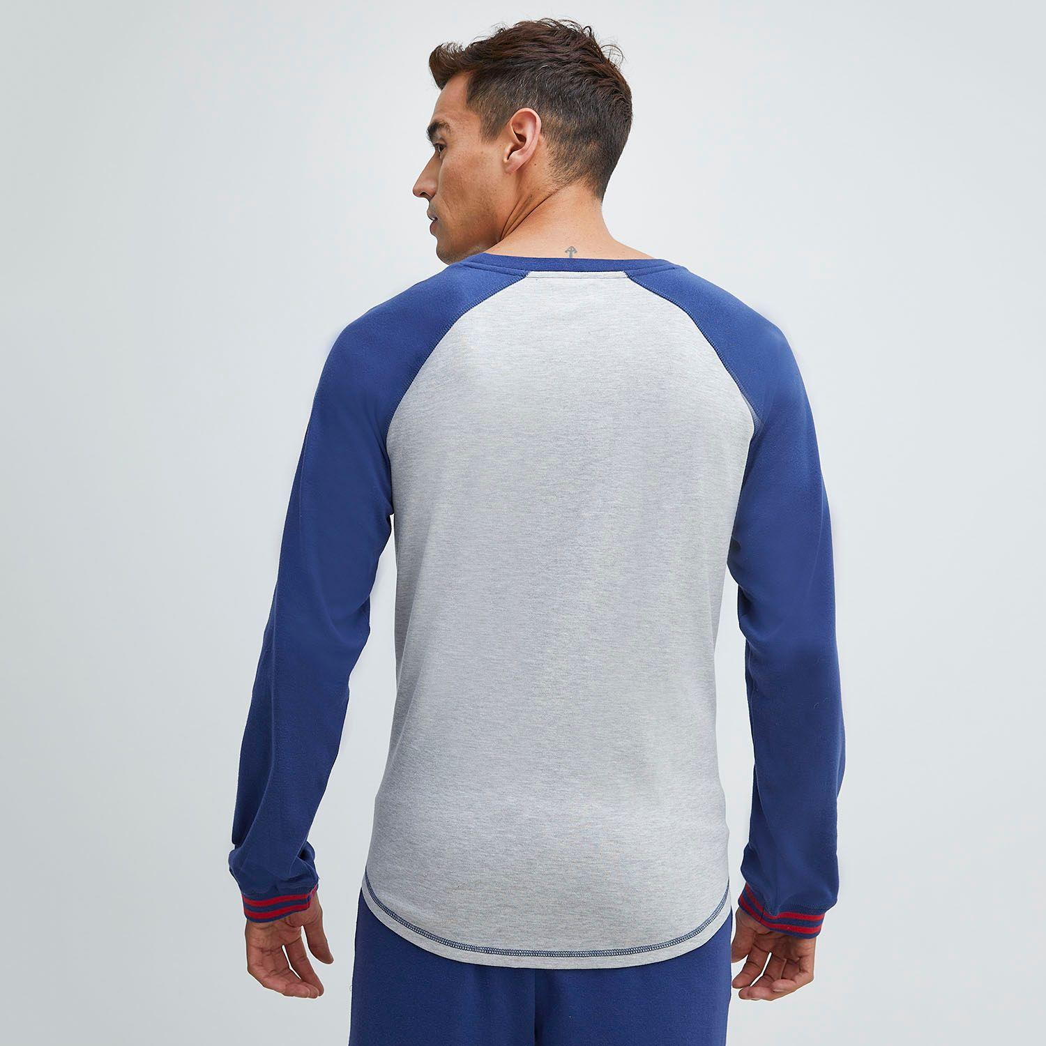 Pijama Hombre Largo Algodón Interlock Palmers 82229AZU-2