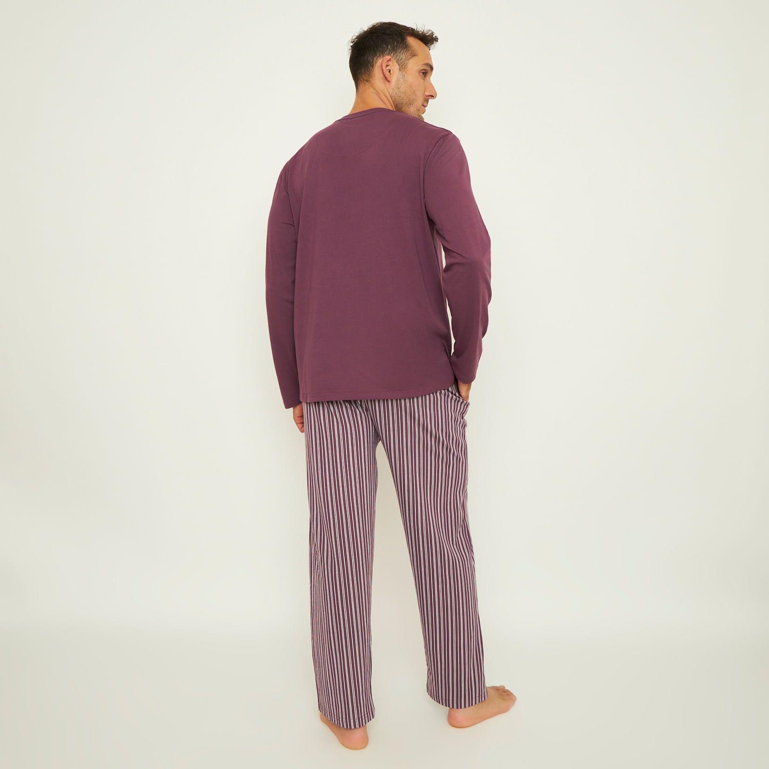 Pijama Hombre Largo Algodón Jersey Palmers 8244BBUR-2