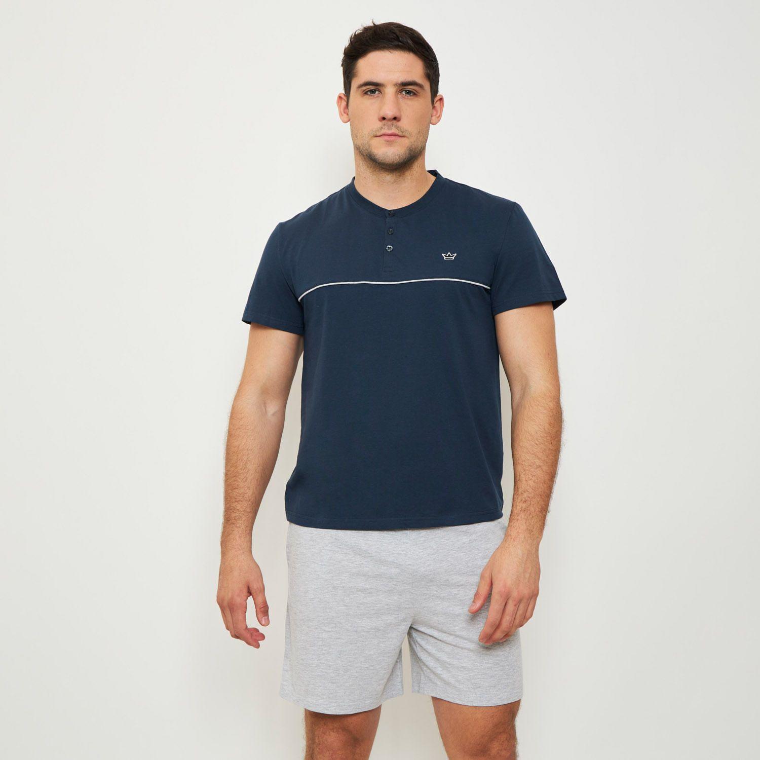 Pijama Hombre Corto Algodón Palmers Hombre 8146BAZU-0