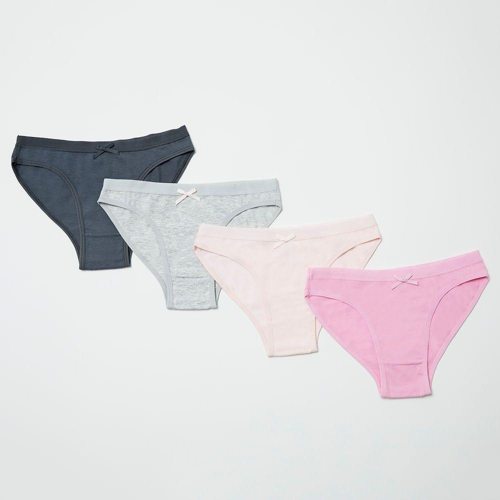 Pack X4 Bikini Algodón Niña Palmers-1