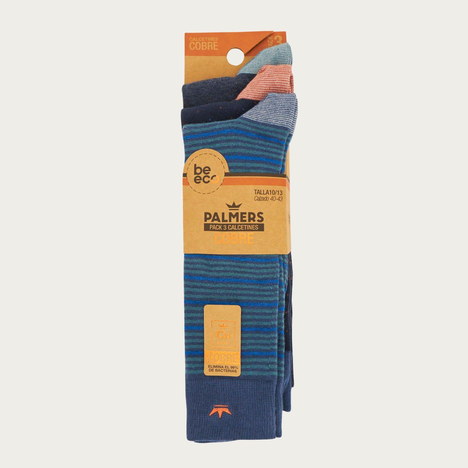 Pack 3 Calcetines De Vestir Cobre Palmers Hombre P3503M21-4