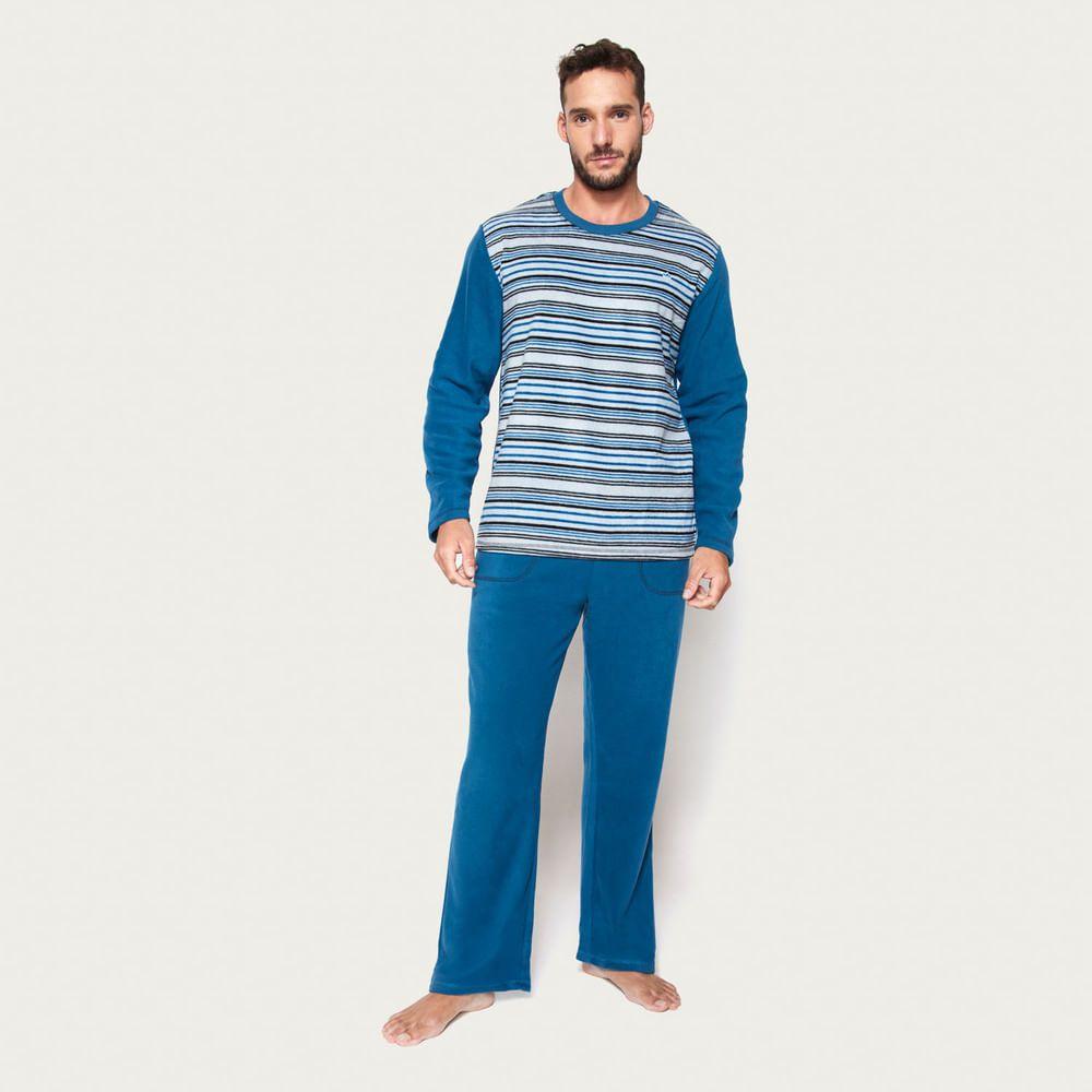 Pijama Hombre Largo Micropolar Palmers 8236AGRI-0