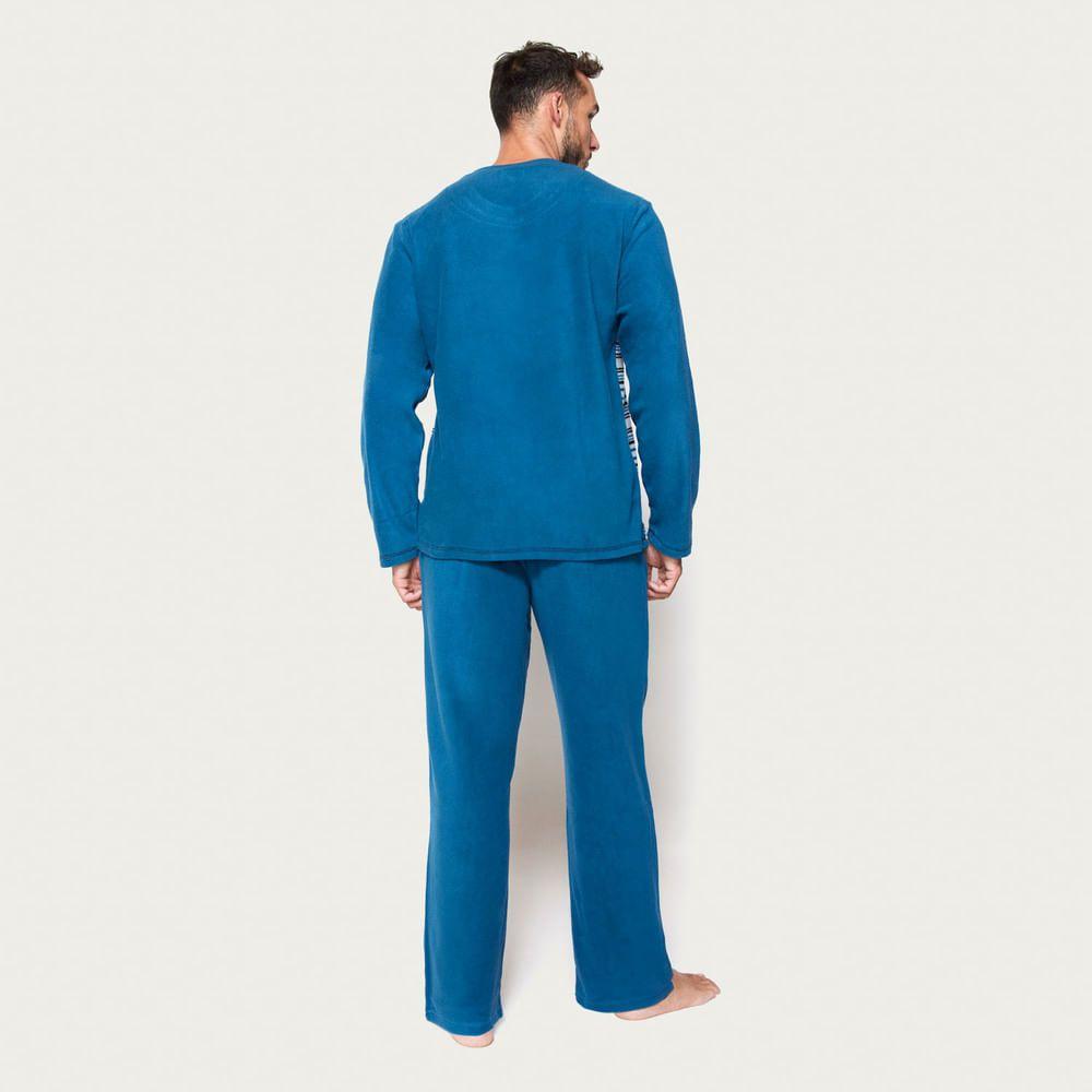 Pijama Hombre Largo Micropolar Palmers 8236AGRI-1