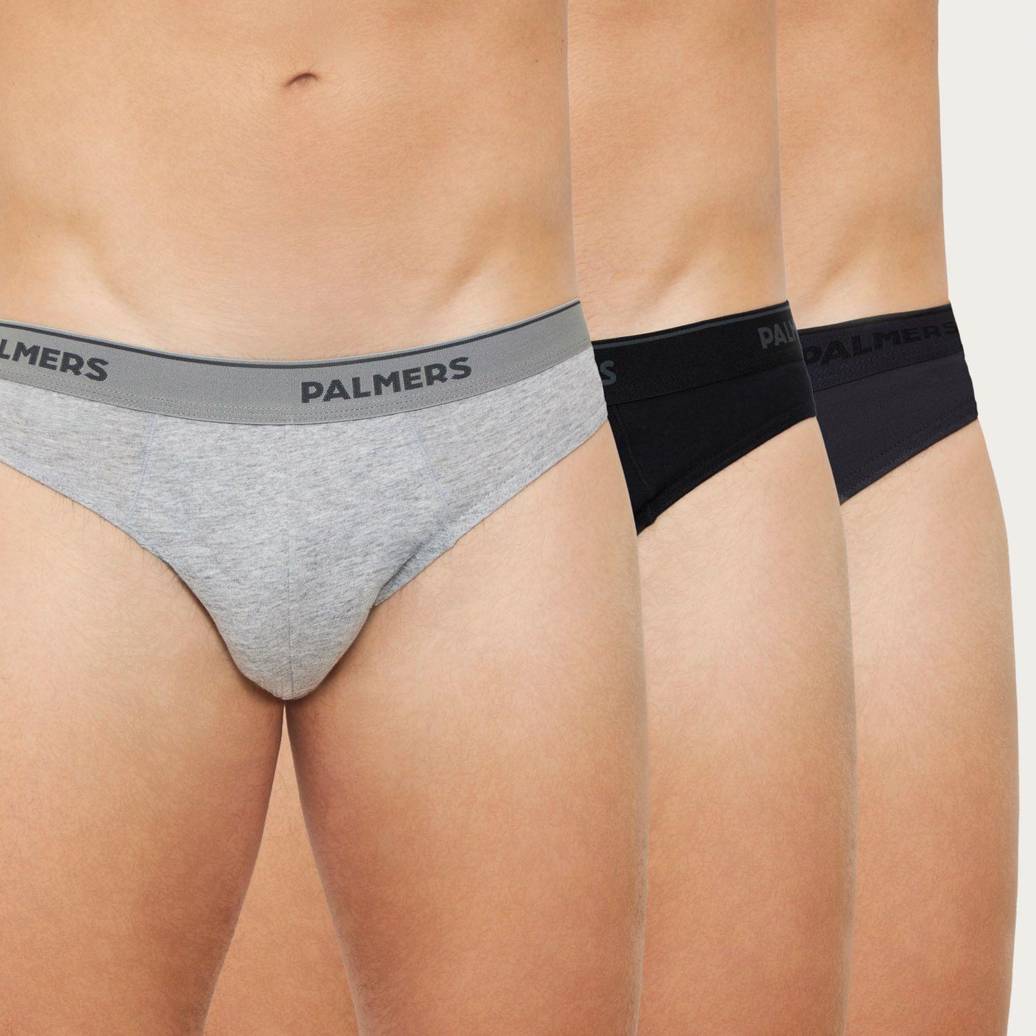 Pack 3 Slip Elástico A La Vista Algodón Palmers P3137G93-0