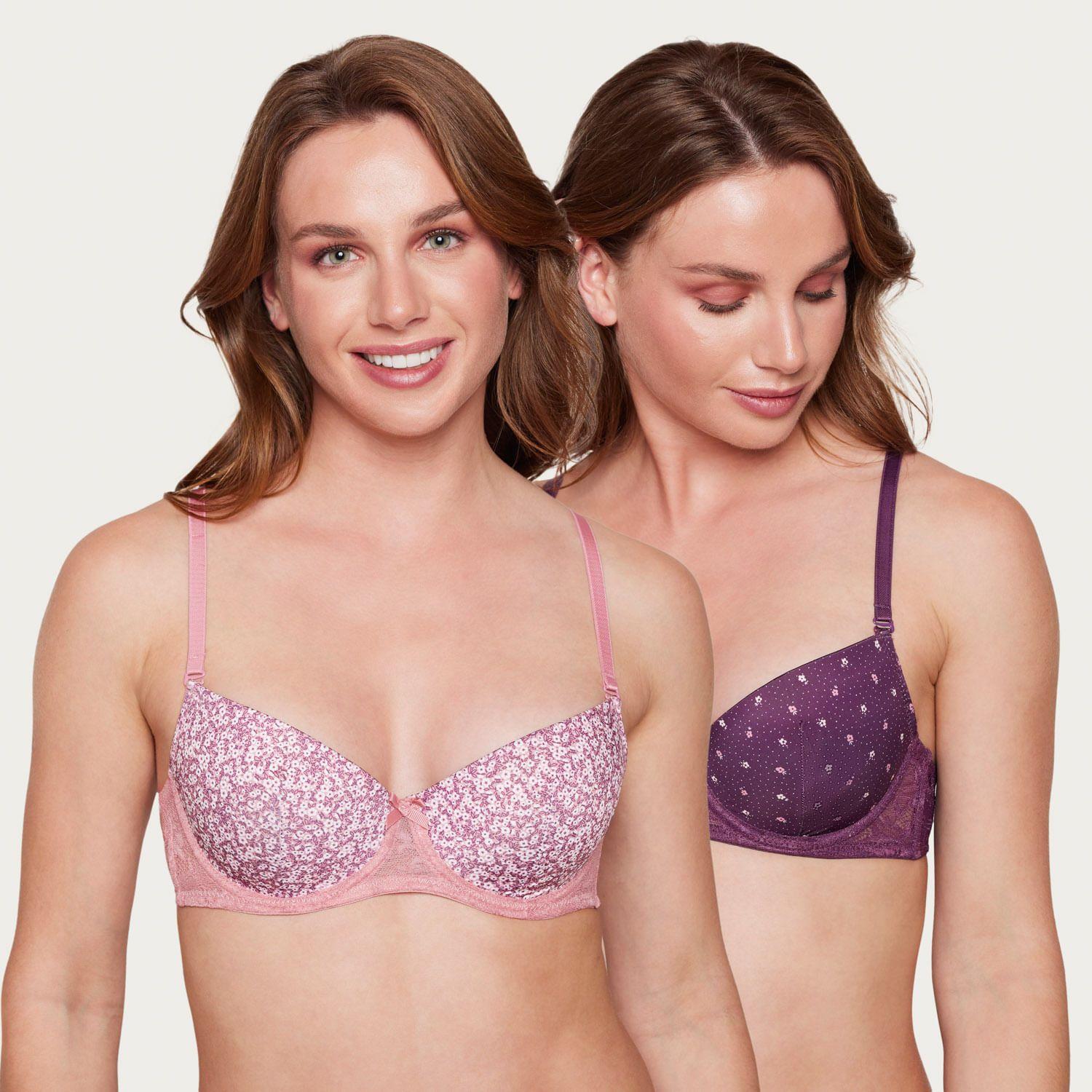 Pack 2 Sostén Con Soft Cobertura Media Microfibra Palmers-0