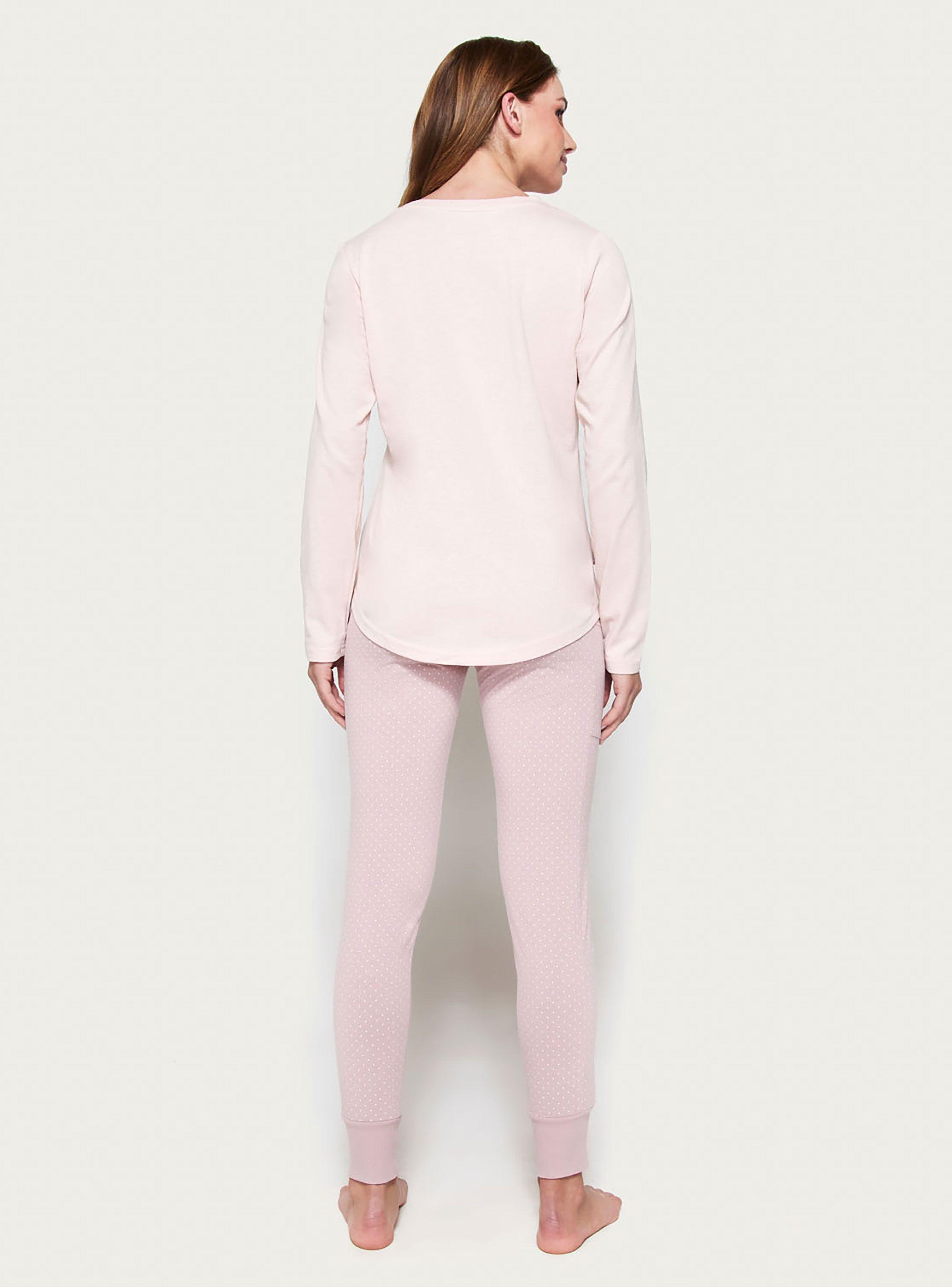 Pijama Mujer Largo Algodón Jersey Palmers 6017AROS-1