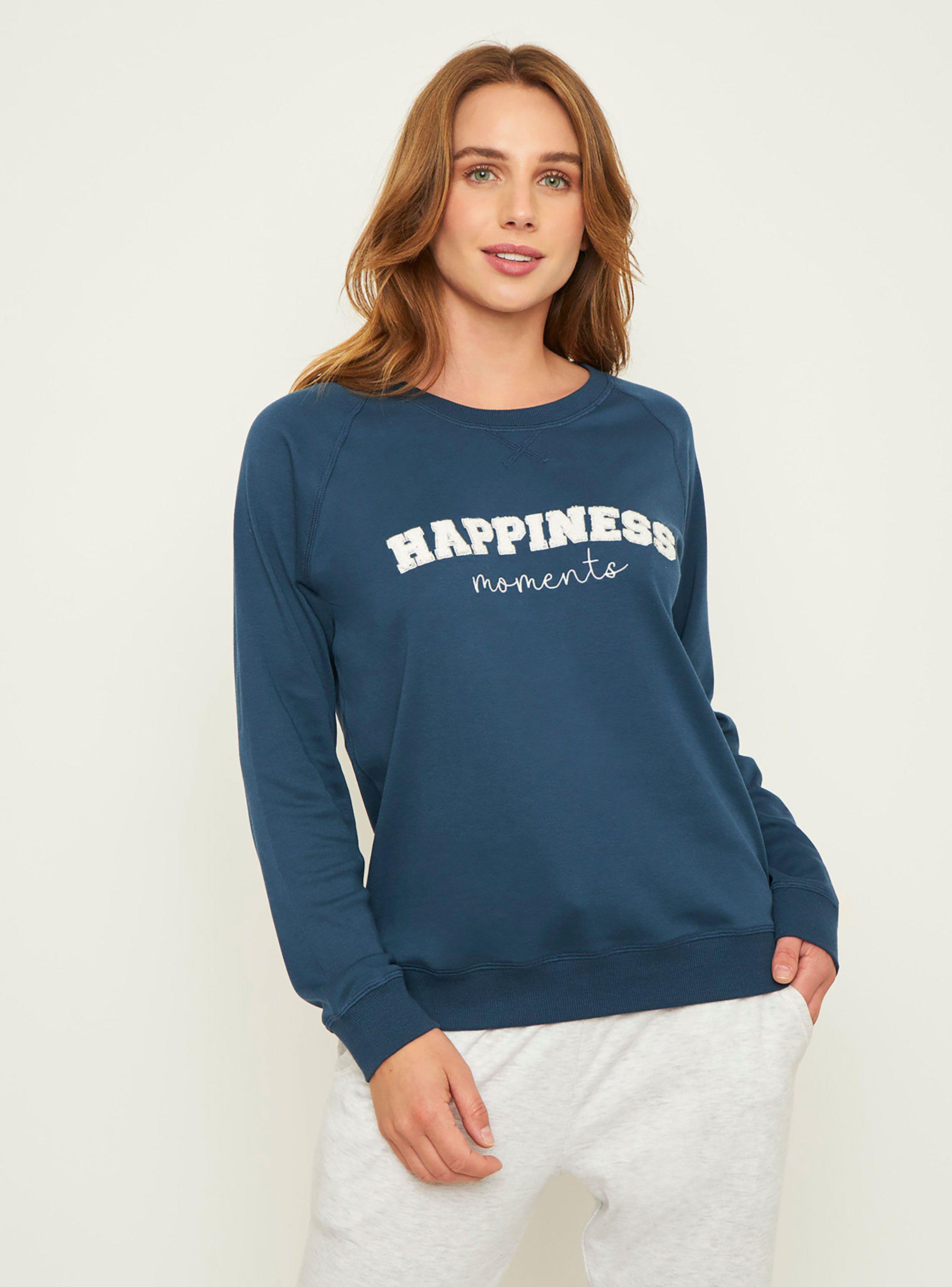 Pijama Mujer Largo Algodón Interlock Palmers 6020BAZU-2