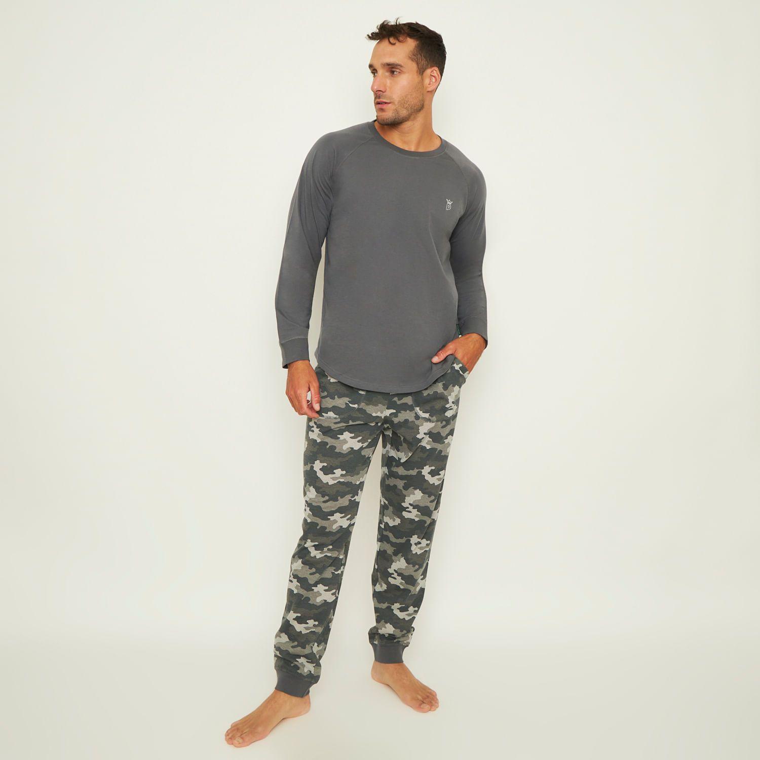 Pijama Hombre Largo Algodón Jersey Palmers 8249AGRO-0