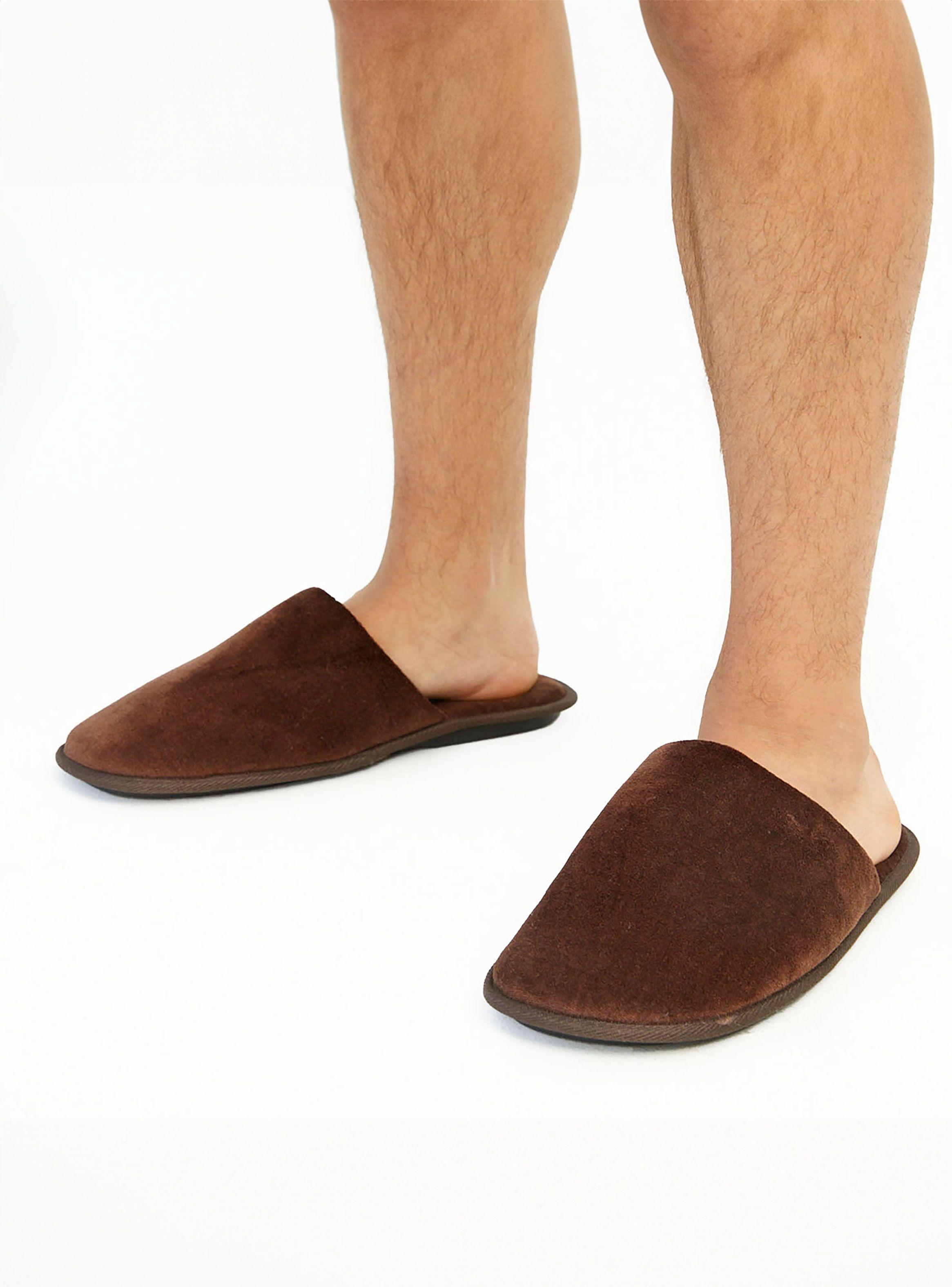 Pantuflas Hombre Café Palmers-0