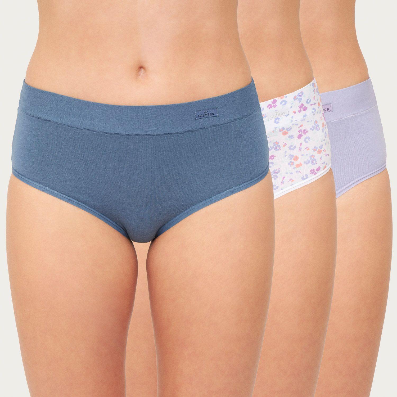 Pack 3 Pantaleta Tiro Alto Algodón Palmers Mujer P31174124-0