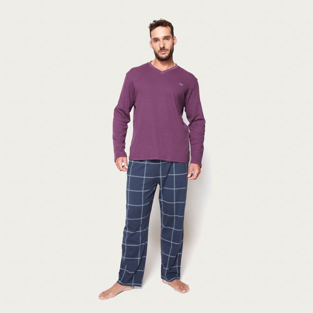 Pijama Hombre Largo Algodón Palmers 8234bbur-0