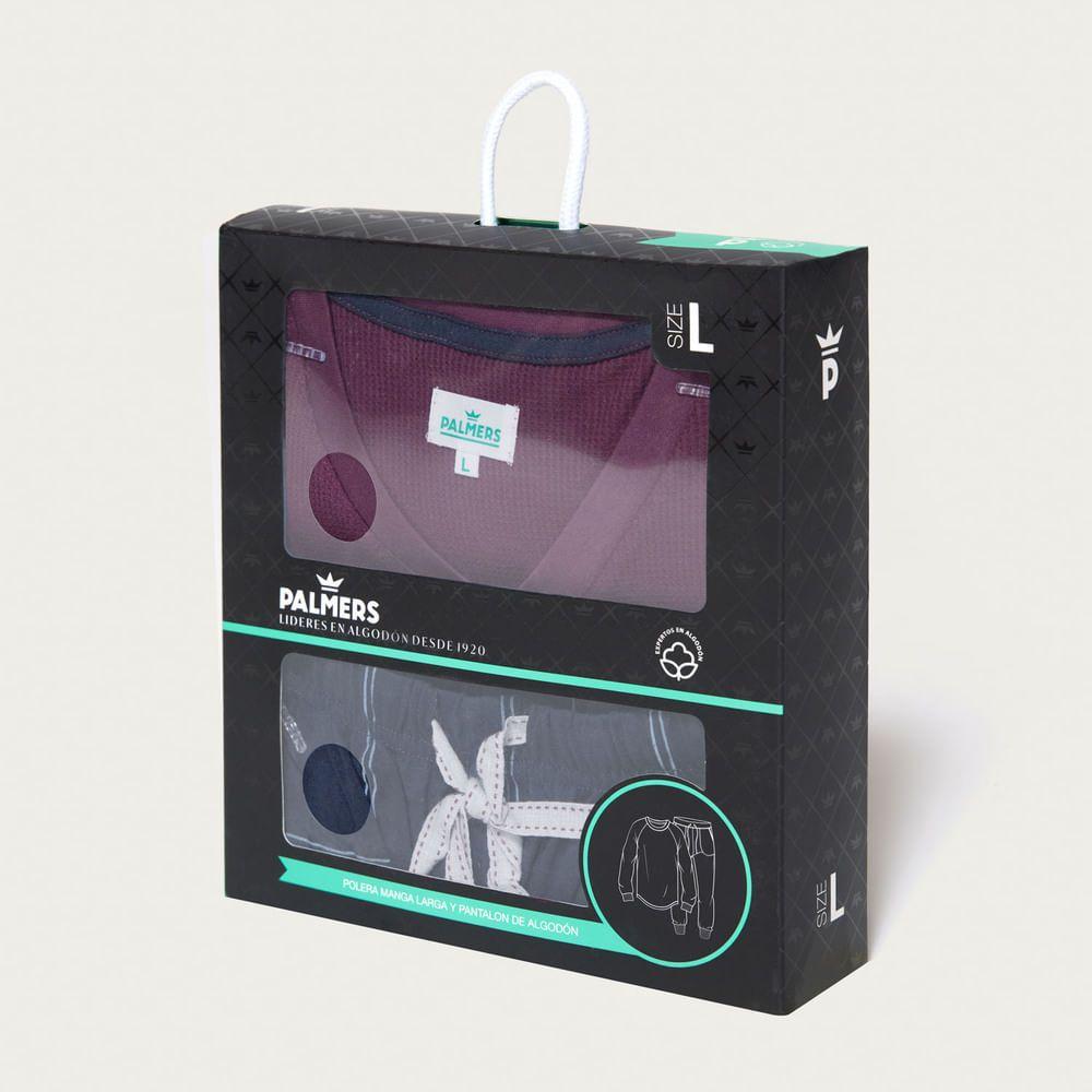 Pijama Hombre Largo Algodón Palmers 8234bbur-4