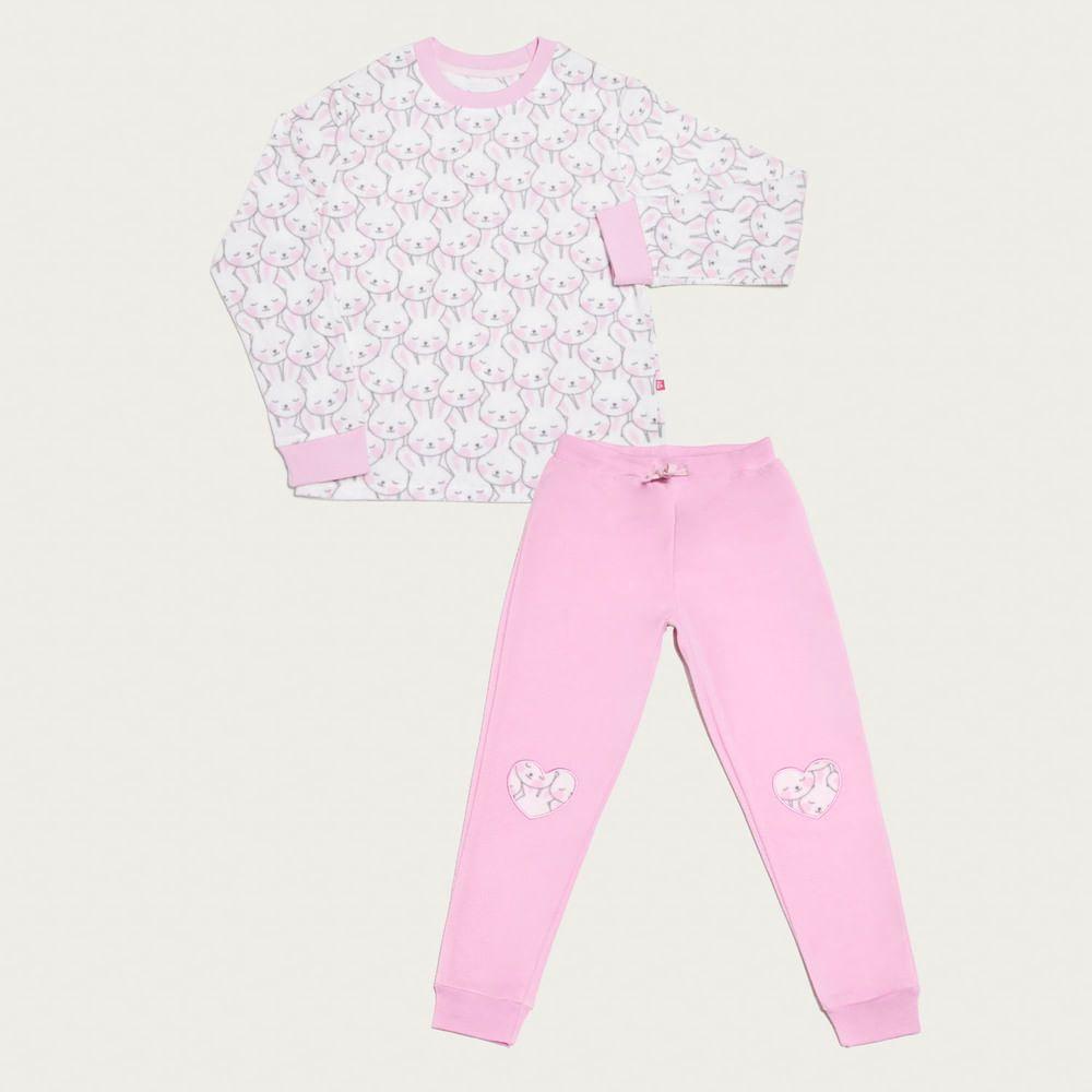 Pijama Niña Largo Micropolar Palmers 67238ROS-0