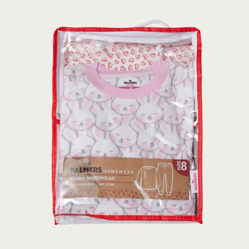 Pijama Niña Largo Micropolar Palmers 67238ROS-6