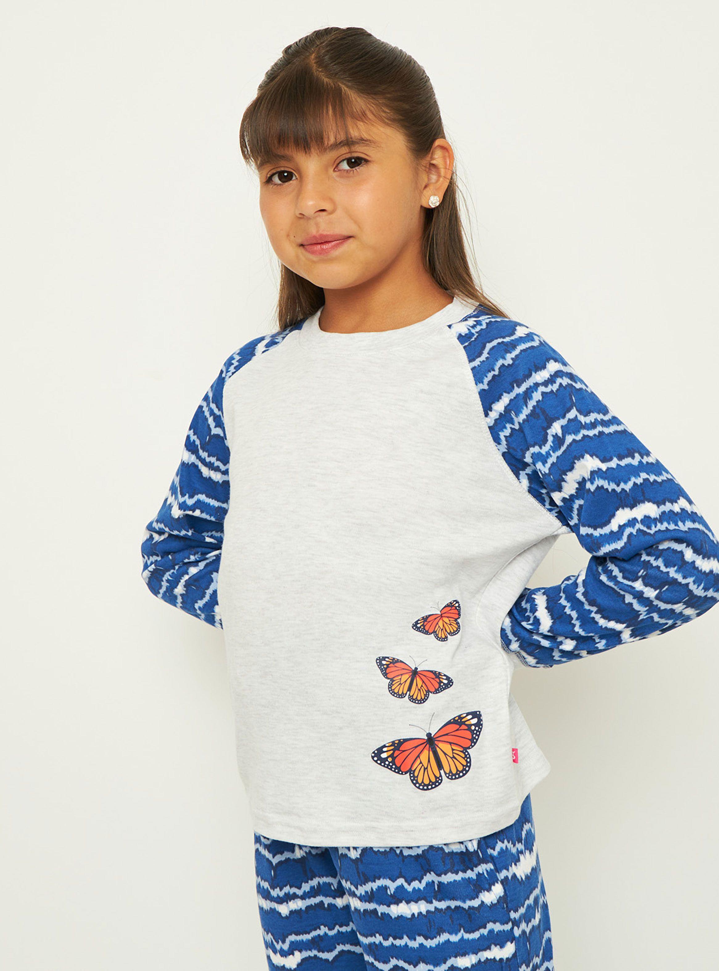 Pijama Niña Largo Algodón Palmers 67221AZU-1