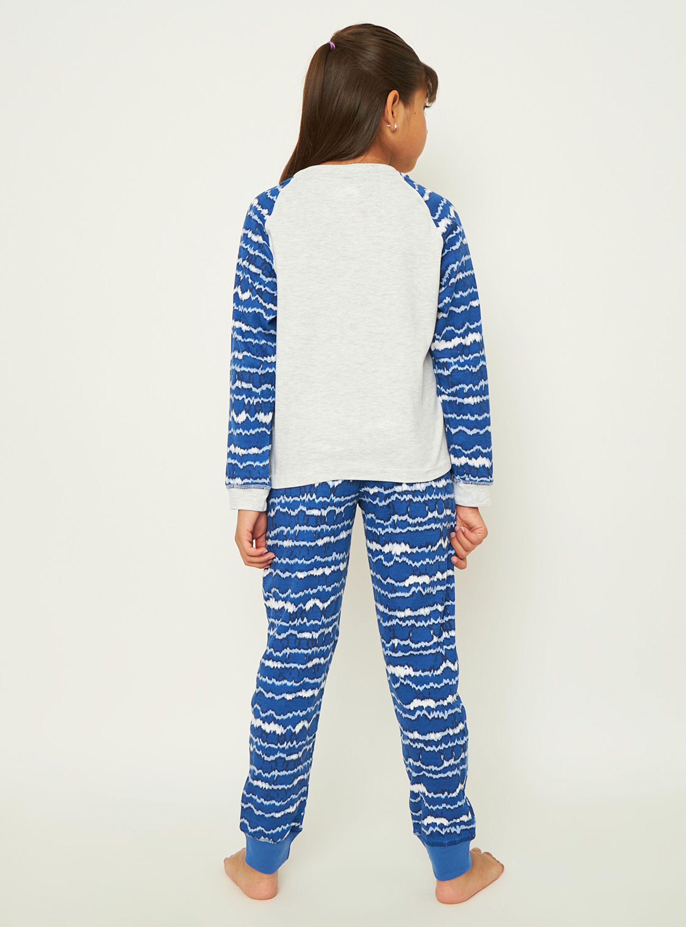 Pijama Niña Largo Algodón Palmers 67221AZU-3