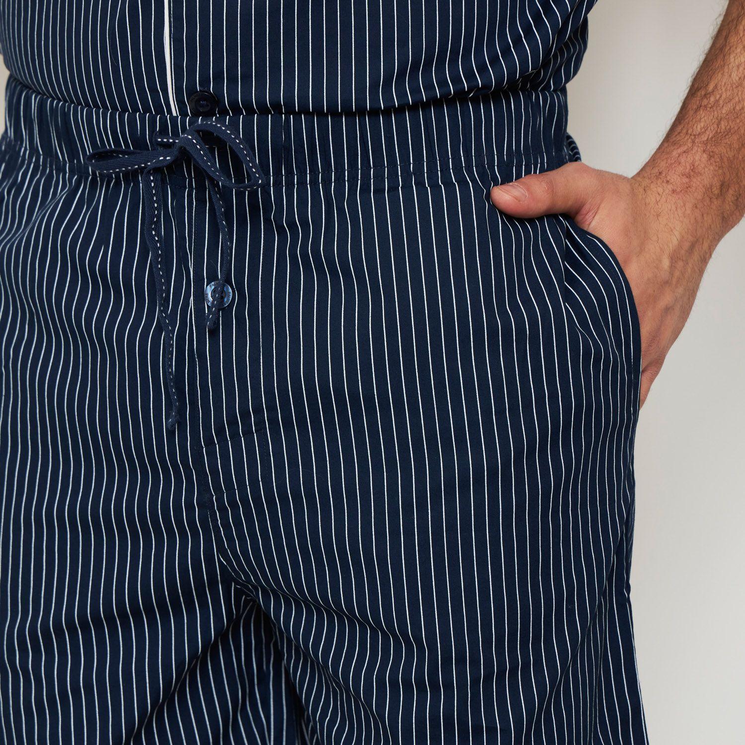 Pijama Hombre Corto Camisero Algódon Palmers 8149BAZU-3