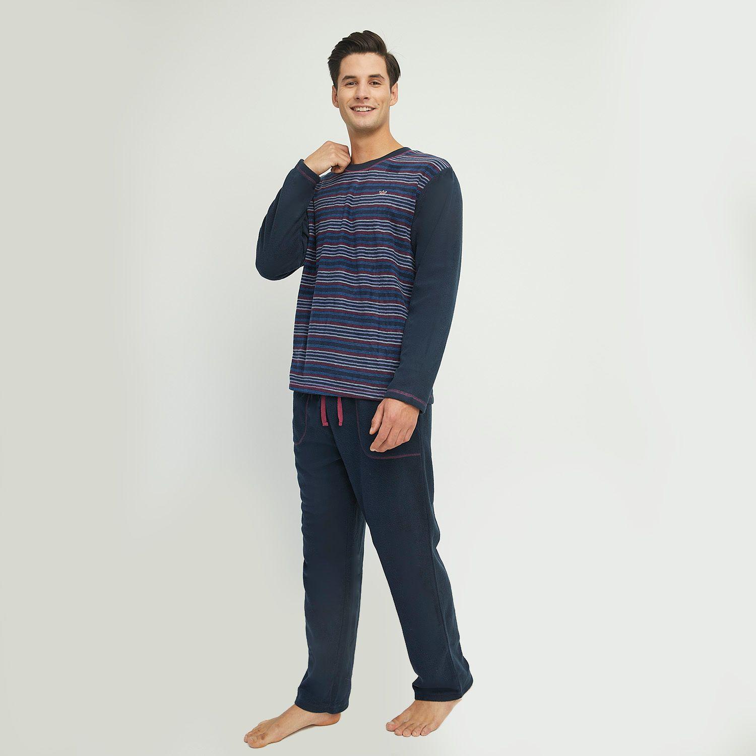 Pijama Hombre Largo Micropolar Palmers 82226AZU-0