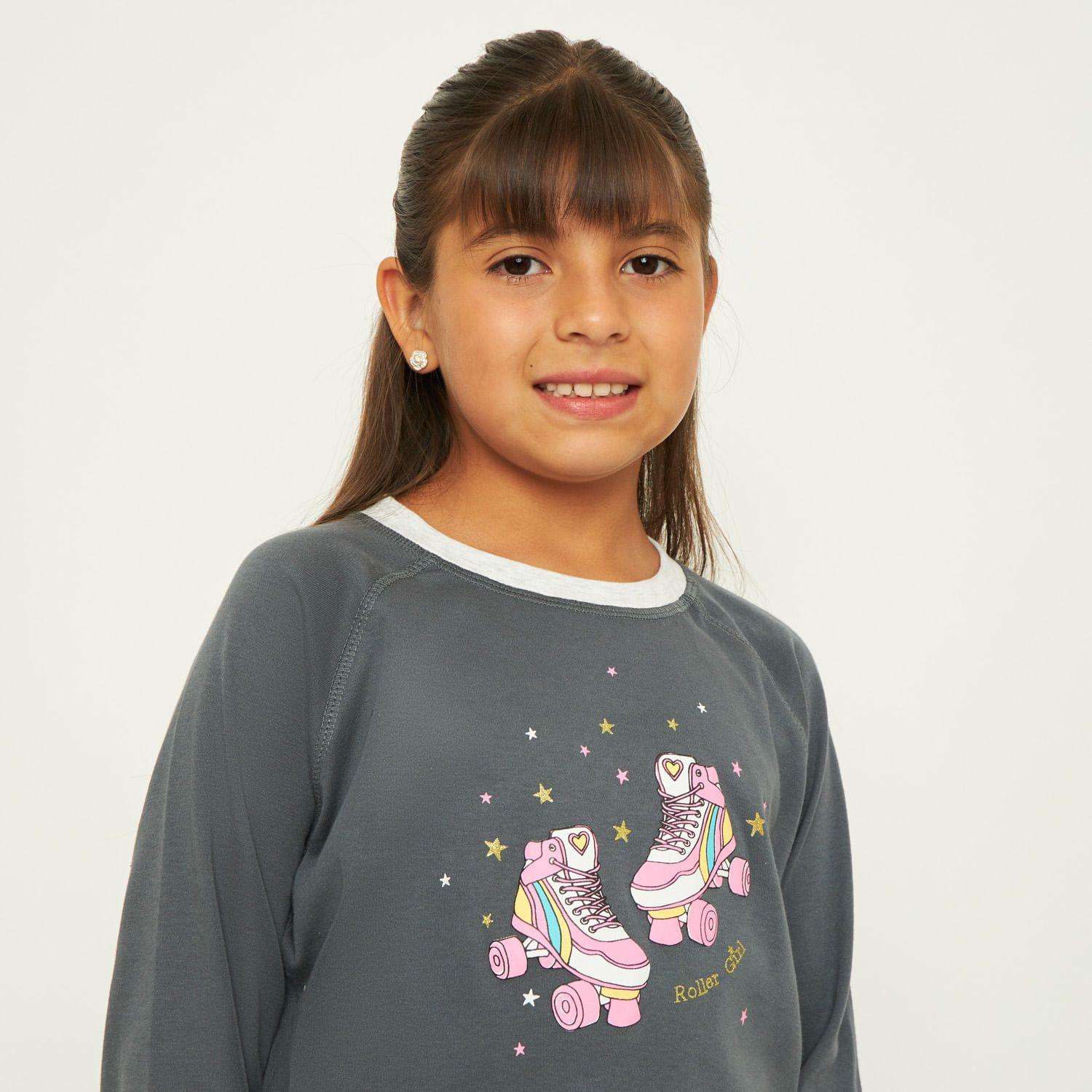 Pijama Niña Largo Algodón Palmers 67231GRI-3
