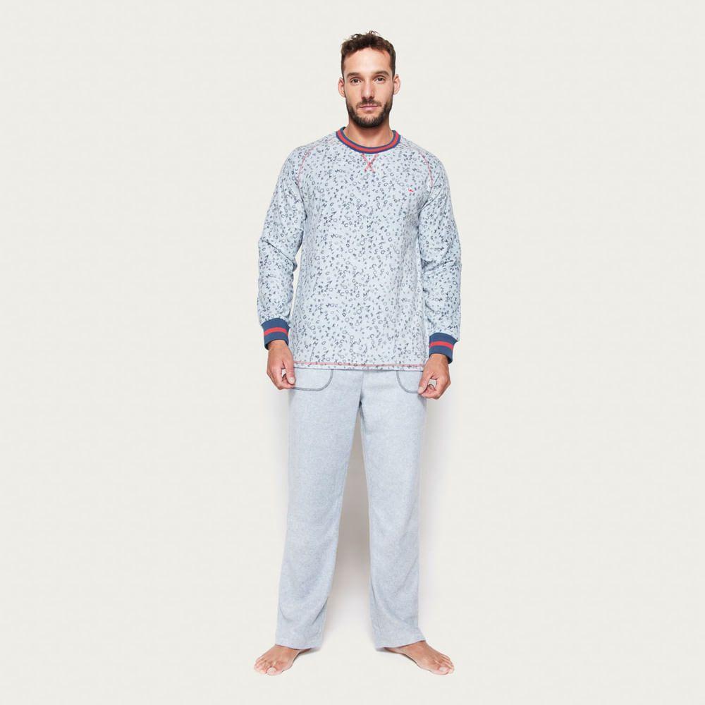 Pijama Hombre Largo Micropolar Palmers 8231CGRI-0