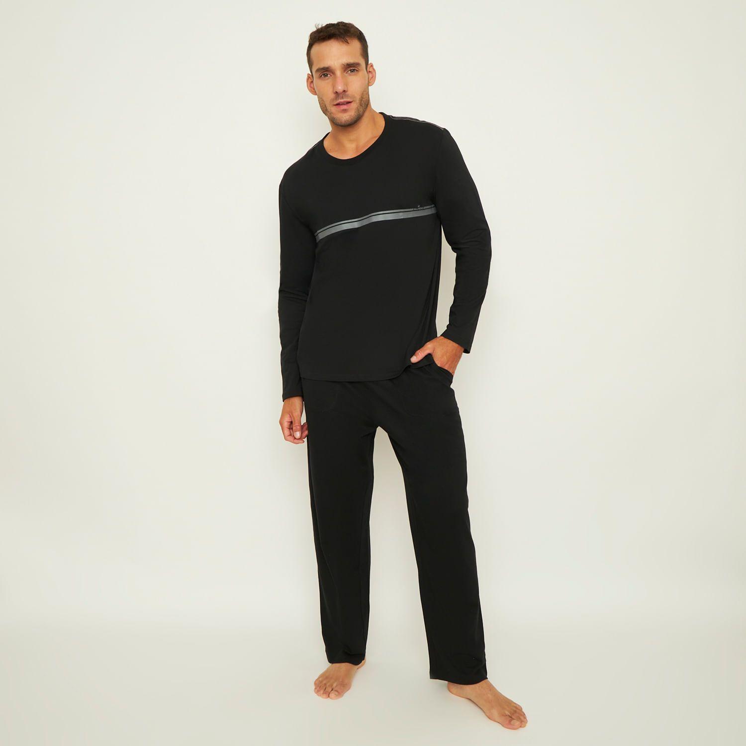 Pijama Hombre Largo Algodón Jersey Palmers 8242CNEG-0