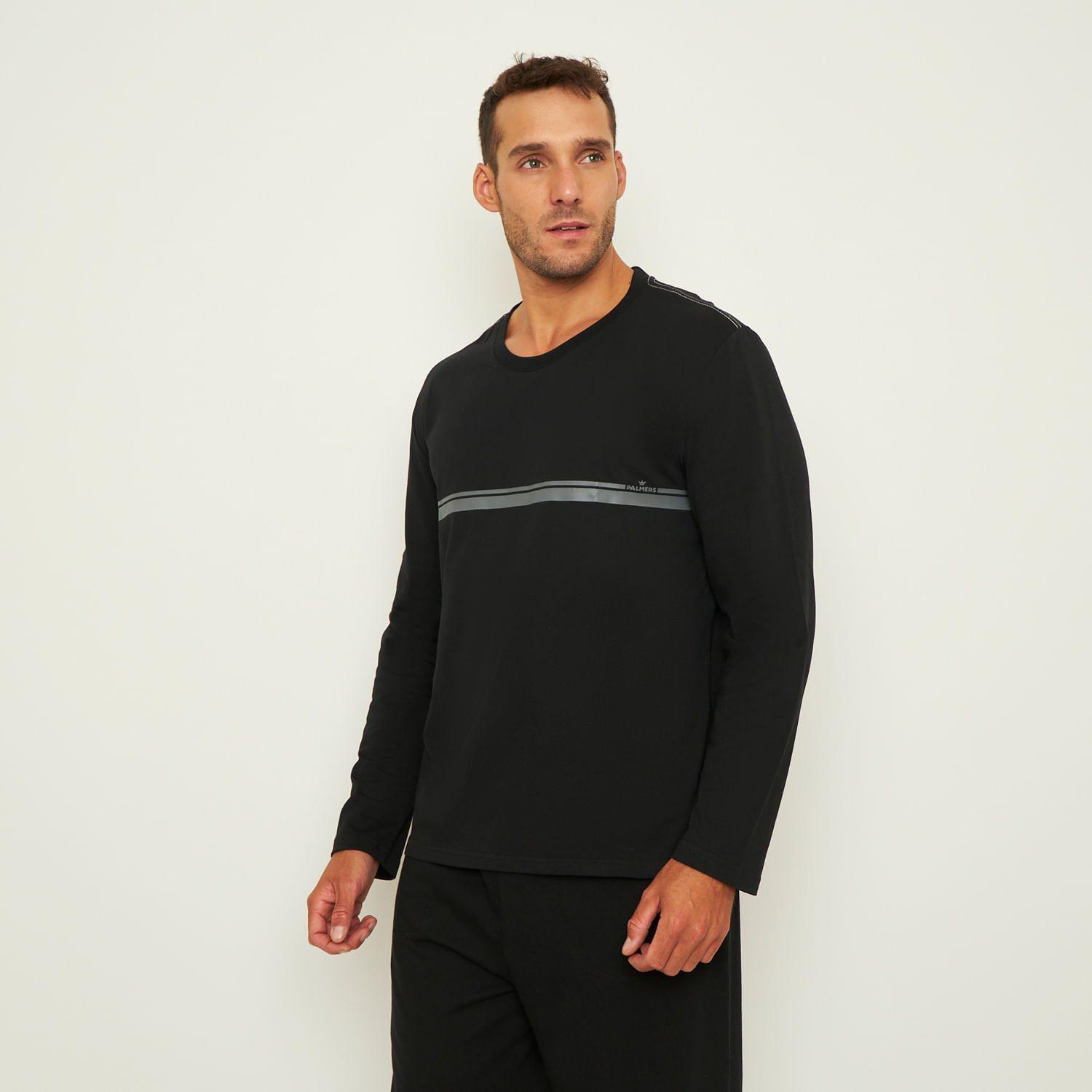 Pijama Hombre Largo Algodón Jersey Palmers 8242CNEG-1