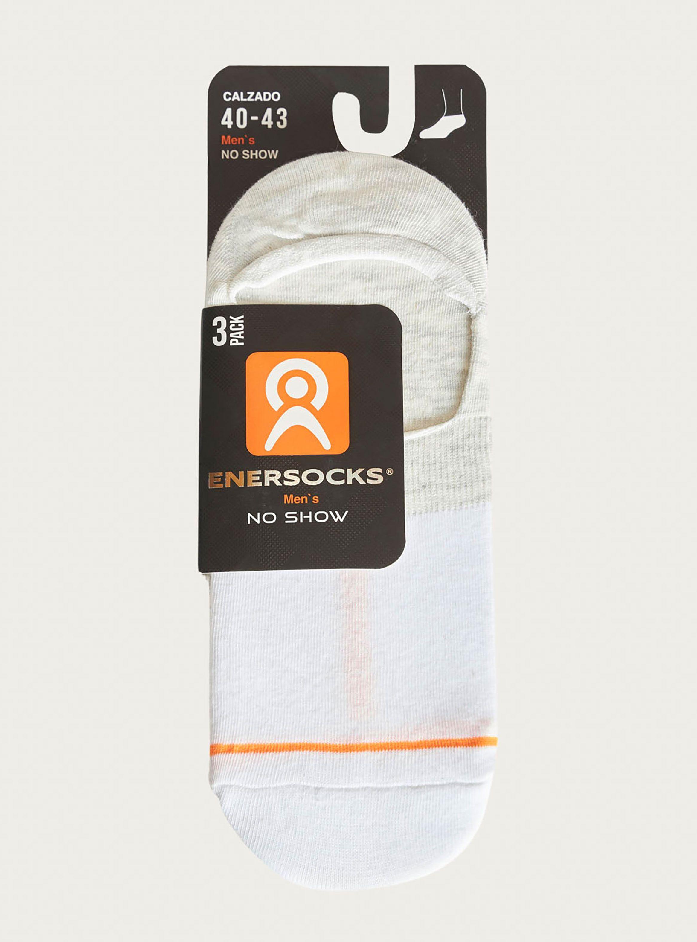 Pack 3 Calcetines No Show Básicos Hombre Enersocks 80838bco-5
