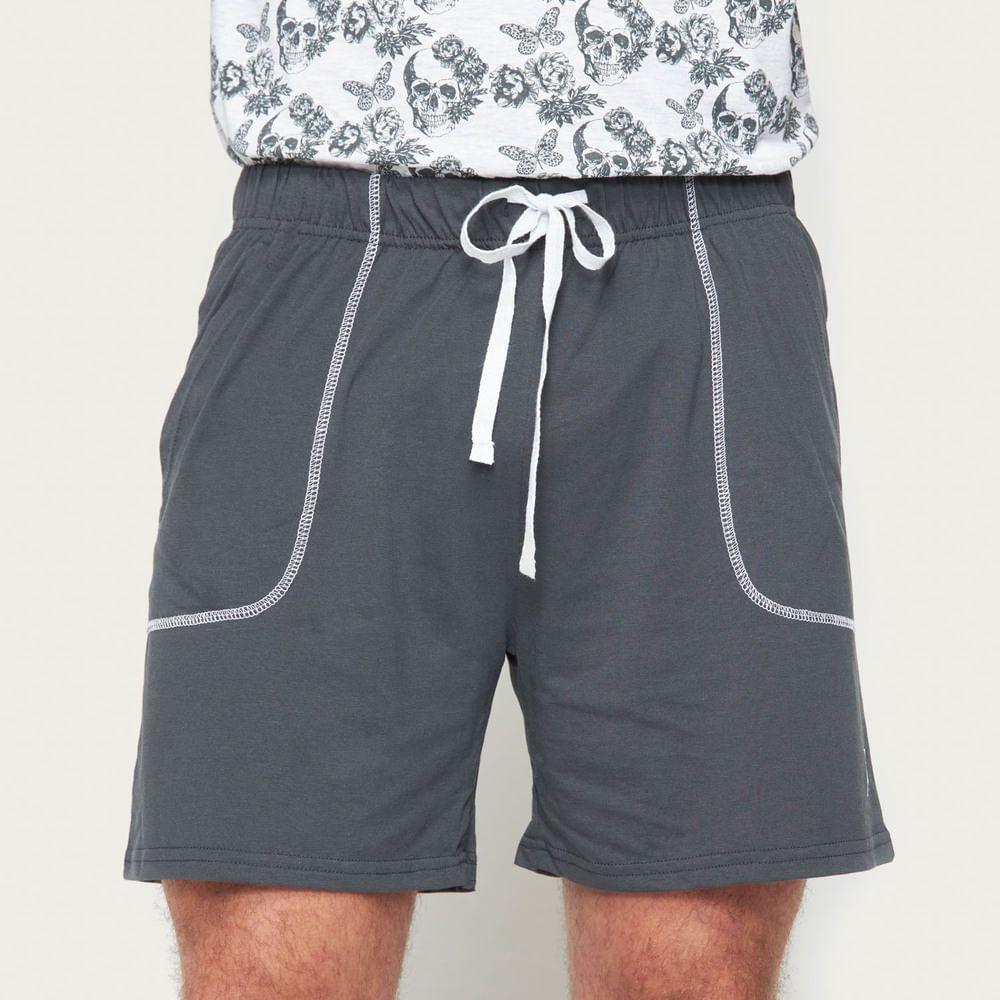 Pijama Corto Algodón Jersey Negro Palmers Hombre 8J21BNEG-3
