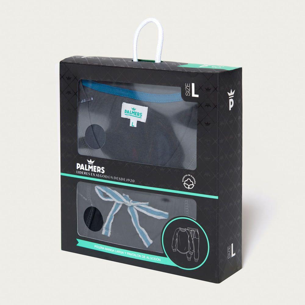 Pijama Hombre Largo Algodón Jersey Palmers 8232CNEG-3