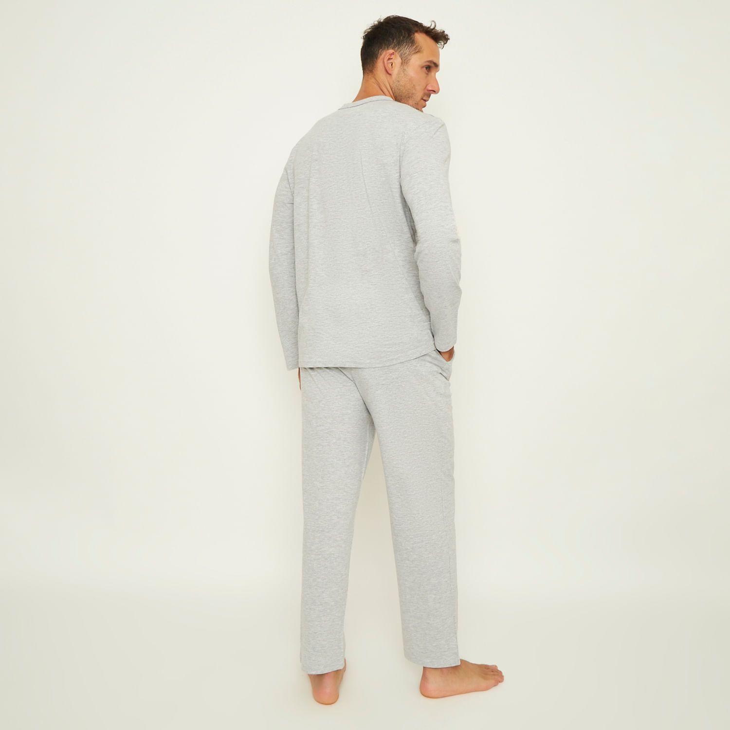 Pijama Hombre Largo Algodón Jersey Palmers 8242BGRI-2