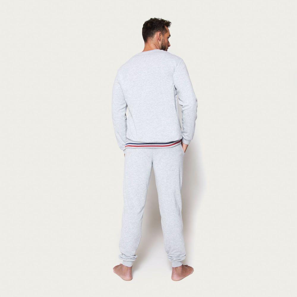 Pijama Hombre Largo Algodón French Palmers 8238AGRI-1