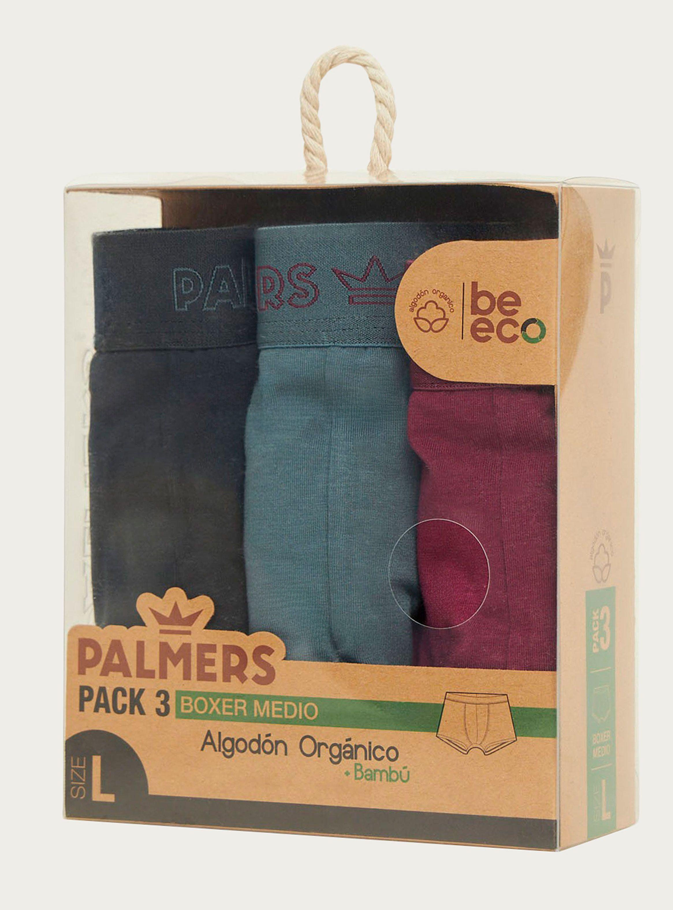 Pack 3 Bóxer Medio Algodón Orgánico Palmers P309GM33-4