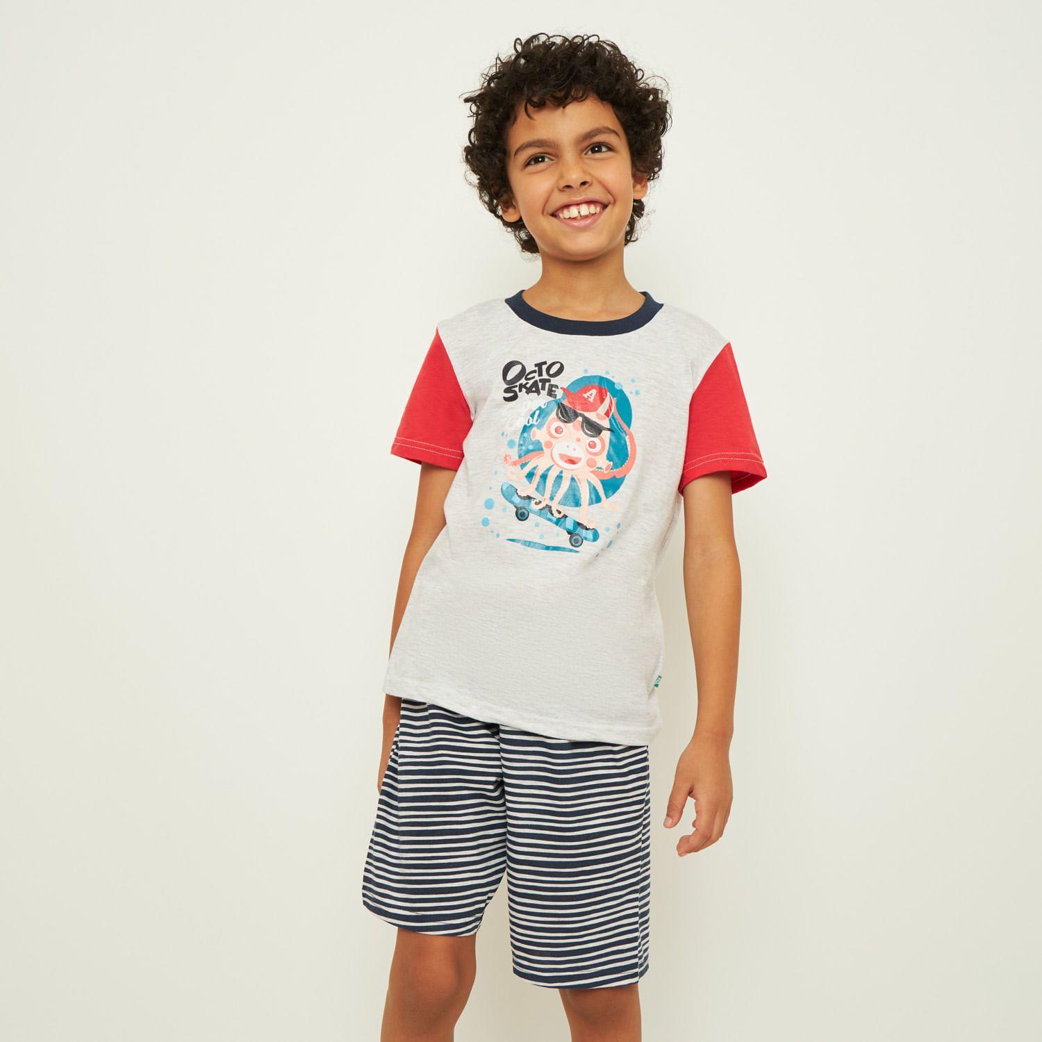 Pijama Corto Algodón Jersey Niño Palmers-1