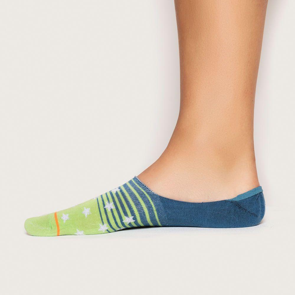 Pack 3 Calcetines Invisibles Mujer Algodón Enersocks 8094001-2