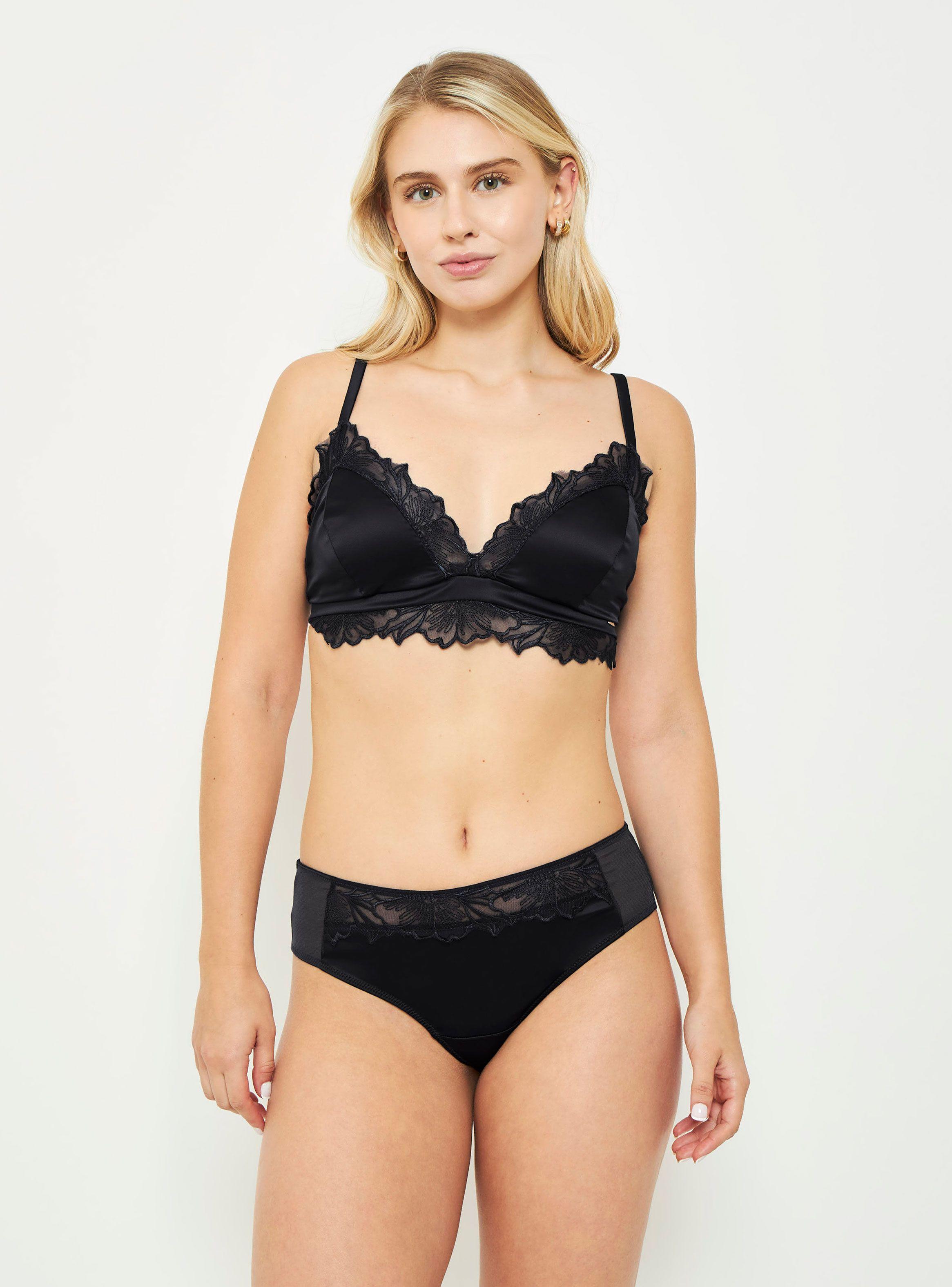 Bralette Satin Chic France 30633NEG-1