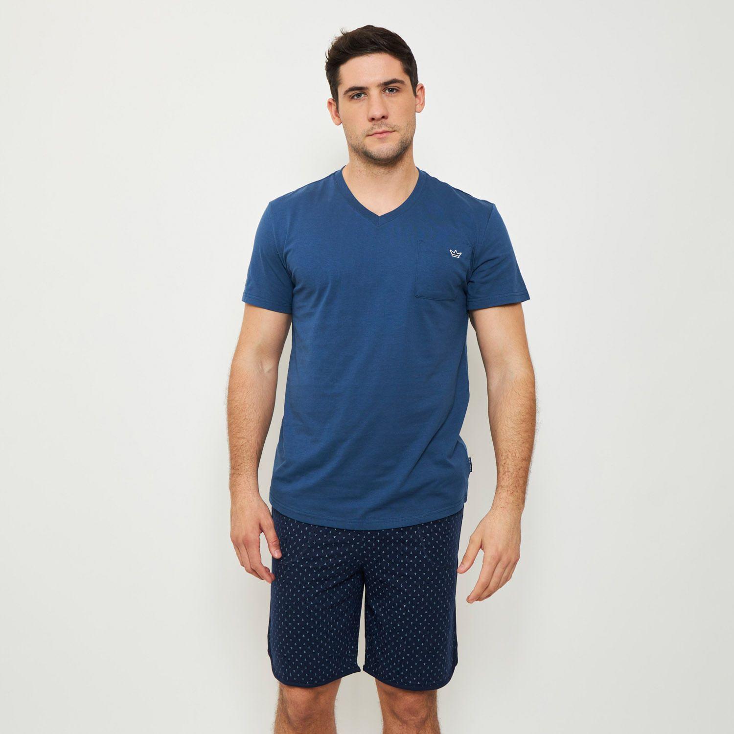 Pijama Hombre Corto Algodón Palmers 8147BAZU-0