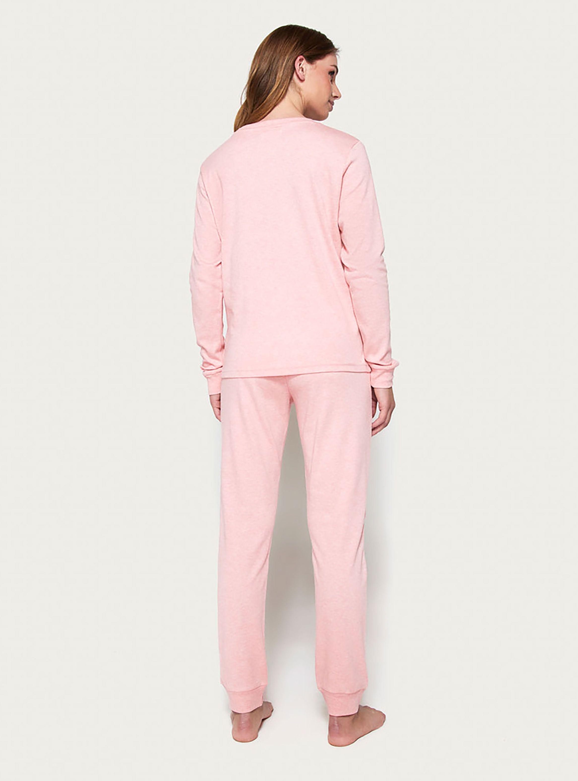 Pijama Mujer Largo Algodón Interlock Palmers 6019AROS-1