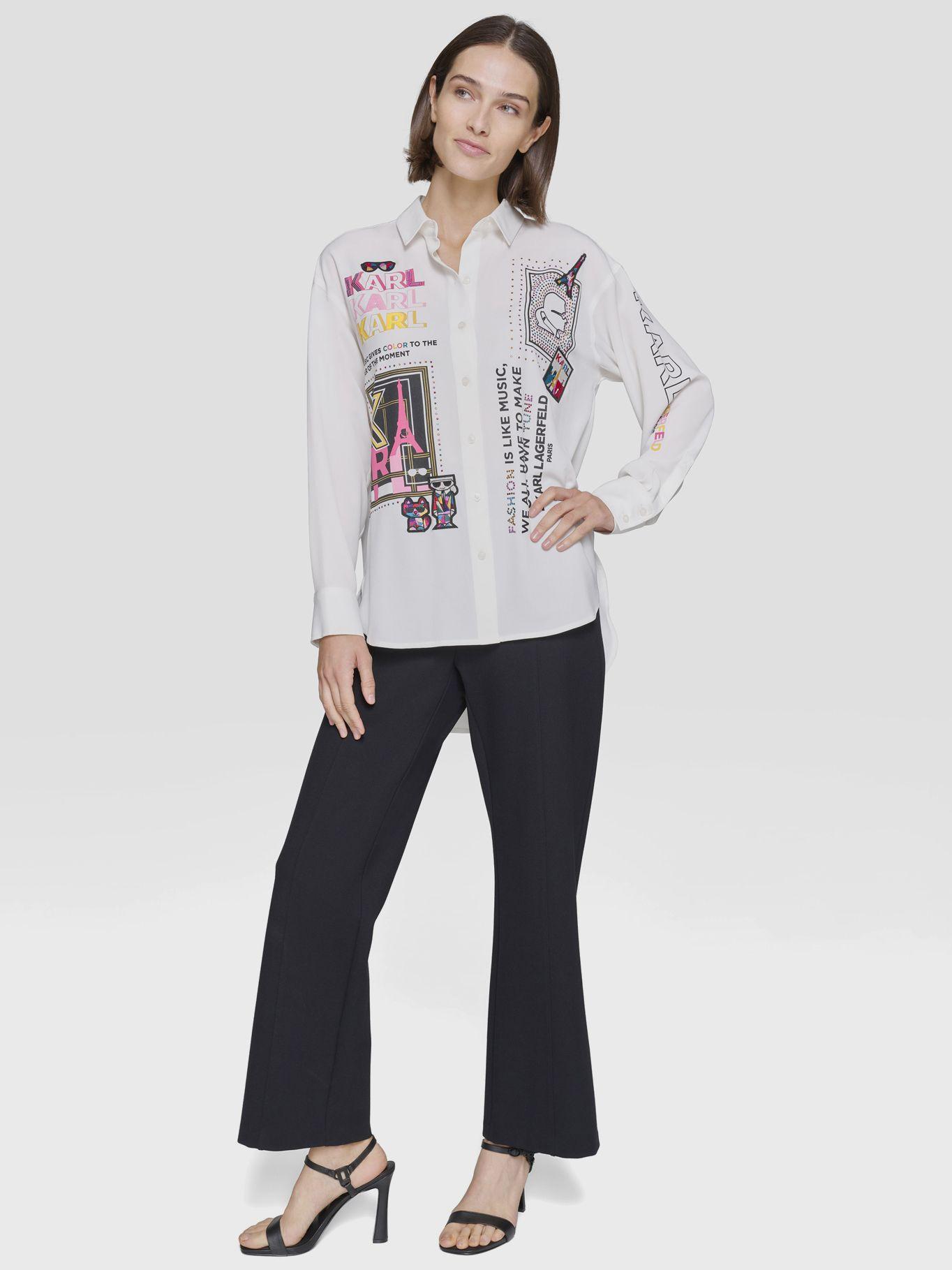 Camisa con motif tejido-1