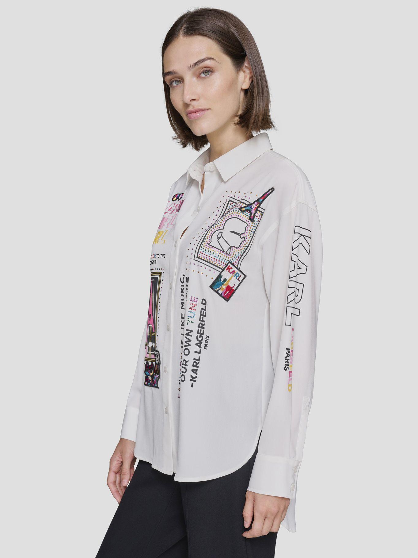 Camisa con motif tejido-2