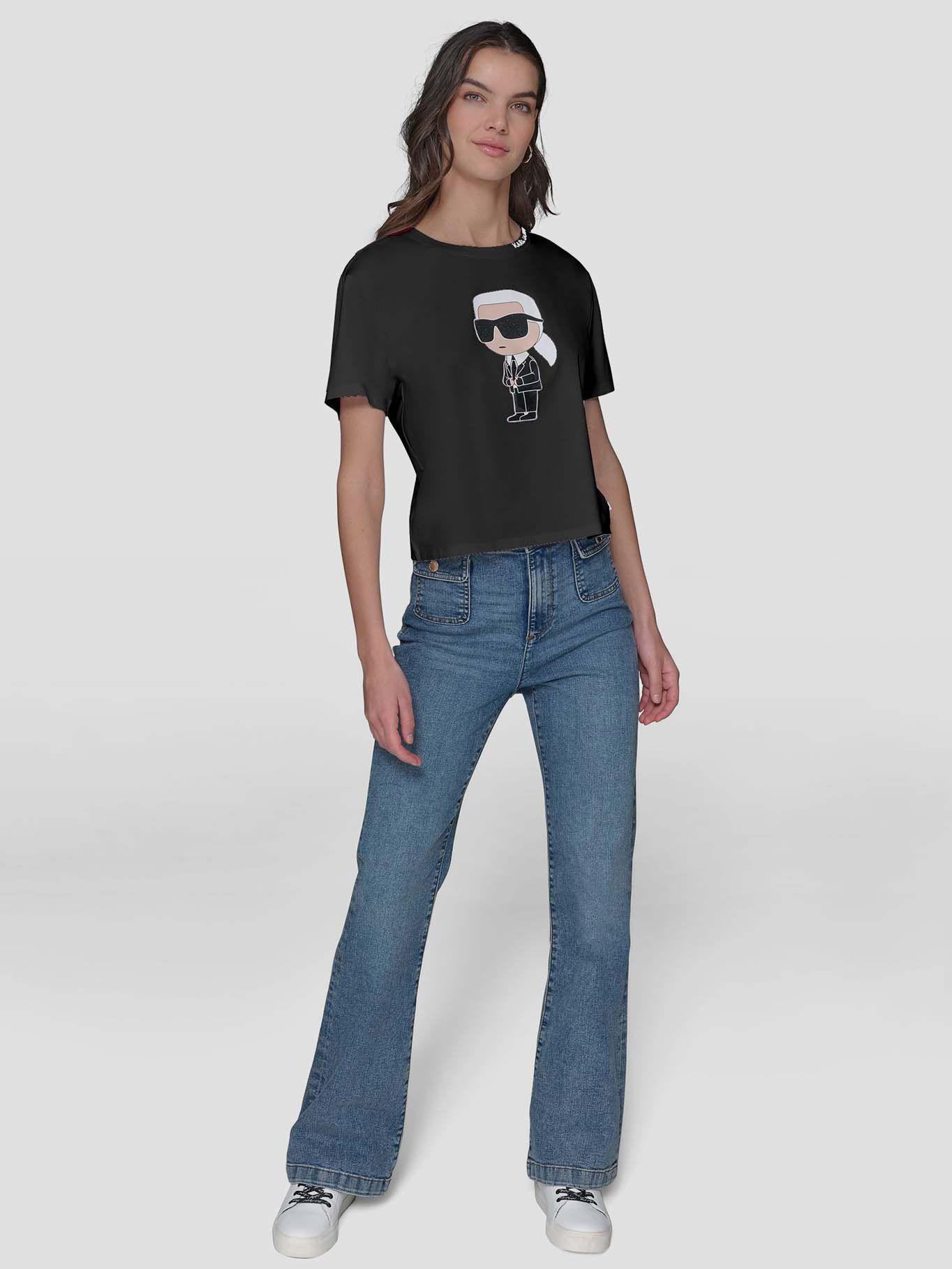Polera estampado Karl con gafas Negro Karl Lagerfeld-1