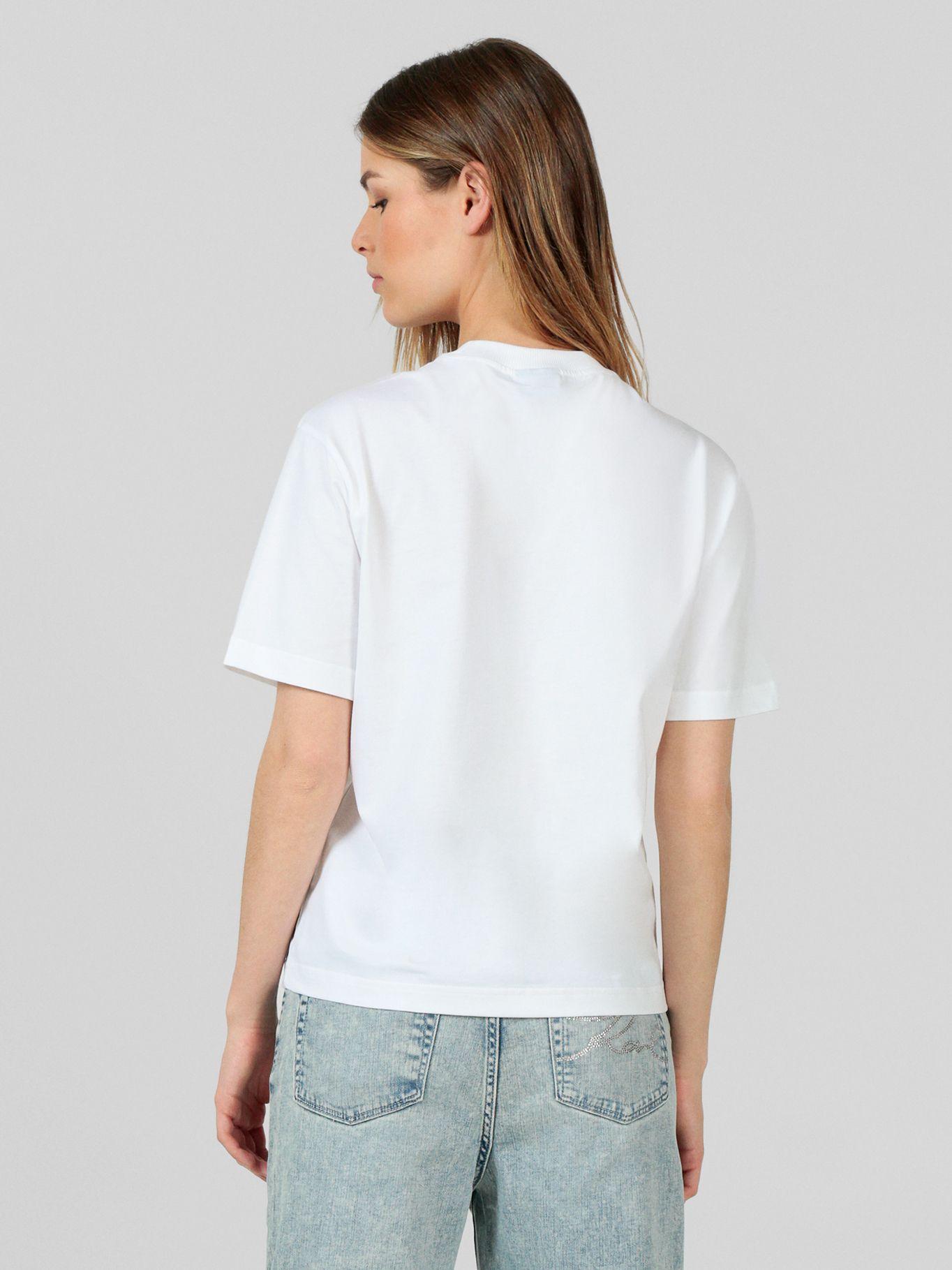 Polera regular con logo en caja Blanco Karl Lagerfeld-2