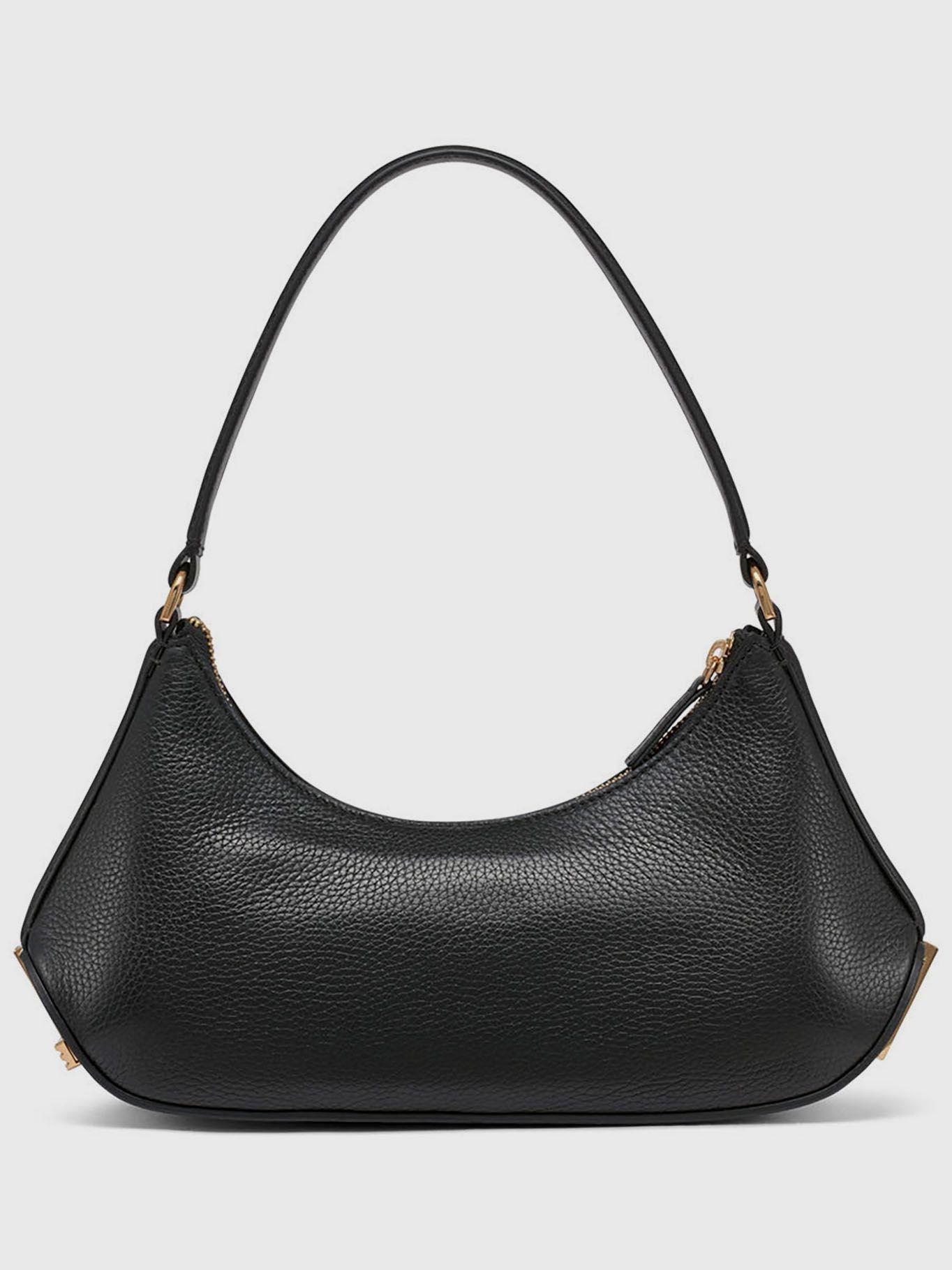 Cartera de hombro Arielle de cuero vacuno Negro Karl-1