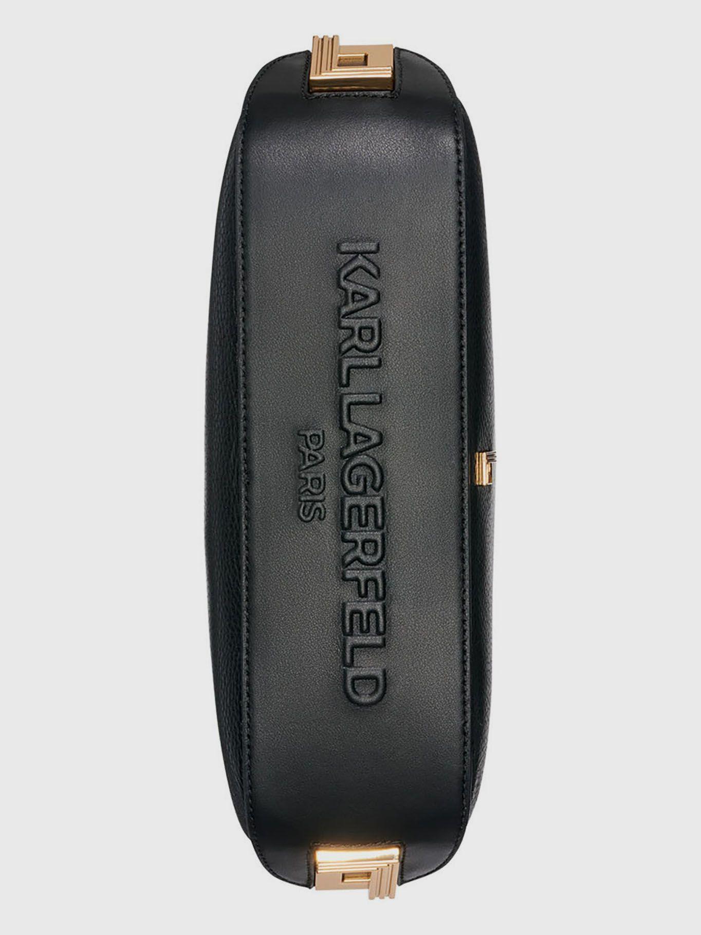 Cartera de hombro Arielle de cuero vacuno Negro Karl-2