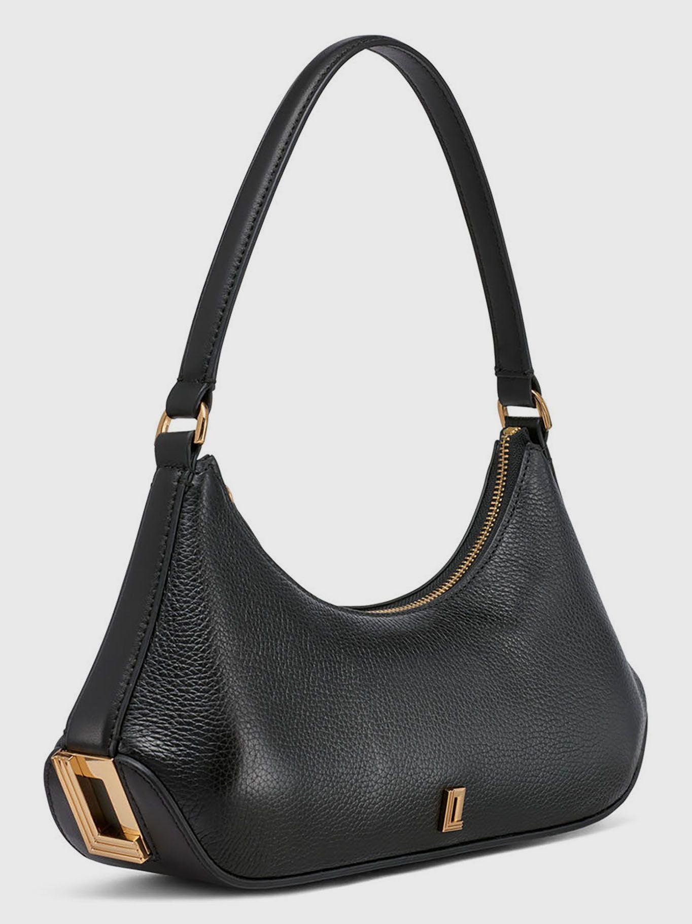 Cartera de hombro Arielle de cuero vacuno Negro Karl-4