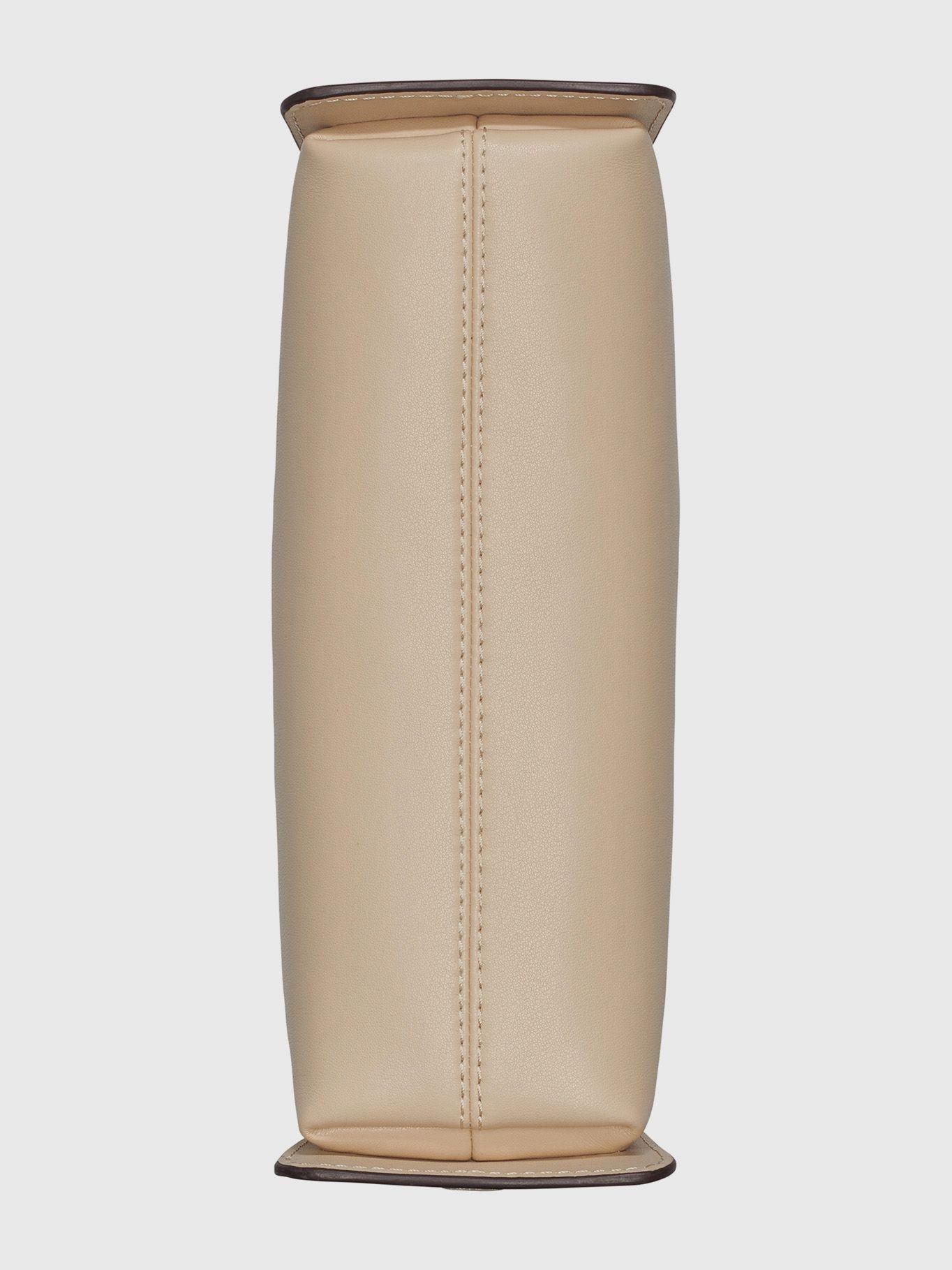 Cartera cruzada de cuero Crema Karl Lagerfeld-3